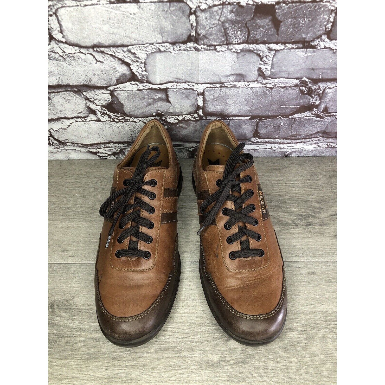 Mephisto Mephisto Air Jet Leather Brown Leather Driving Sneakers Shoe Size US 9 / EU 42 - 2 Thumbnail