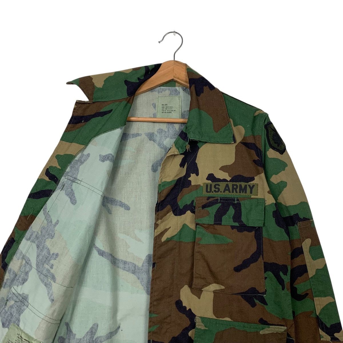 Vintage Vintage U.S ARMY Green Camo Combat Jacket #2591-C117 Size US S / EU 44-46 / 1 - 11 Thumbnail