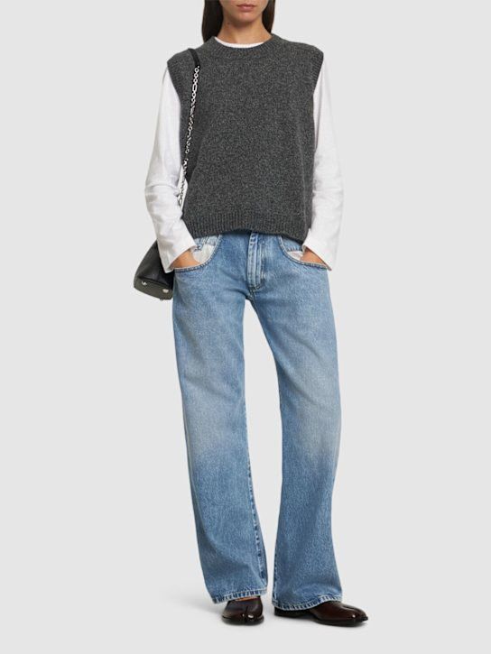 Maison Margiela oc11z0925 Contrast Pocket Straight-Leg Jeans in Blue Size 30" / US 8 / IT 44 - 2 Thumbnail