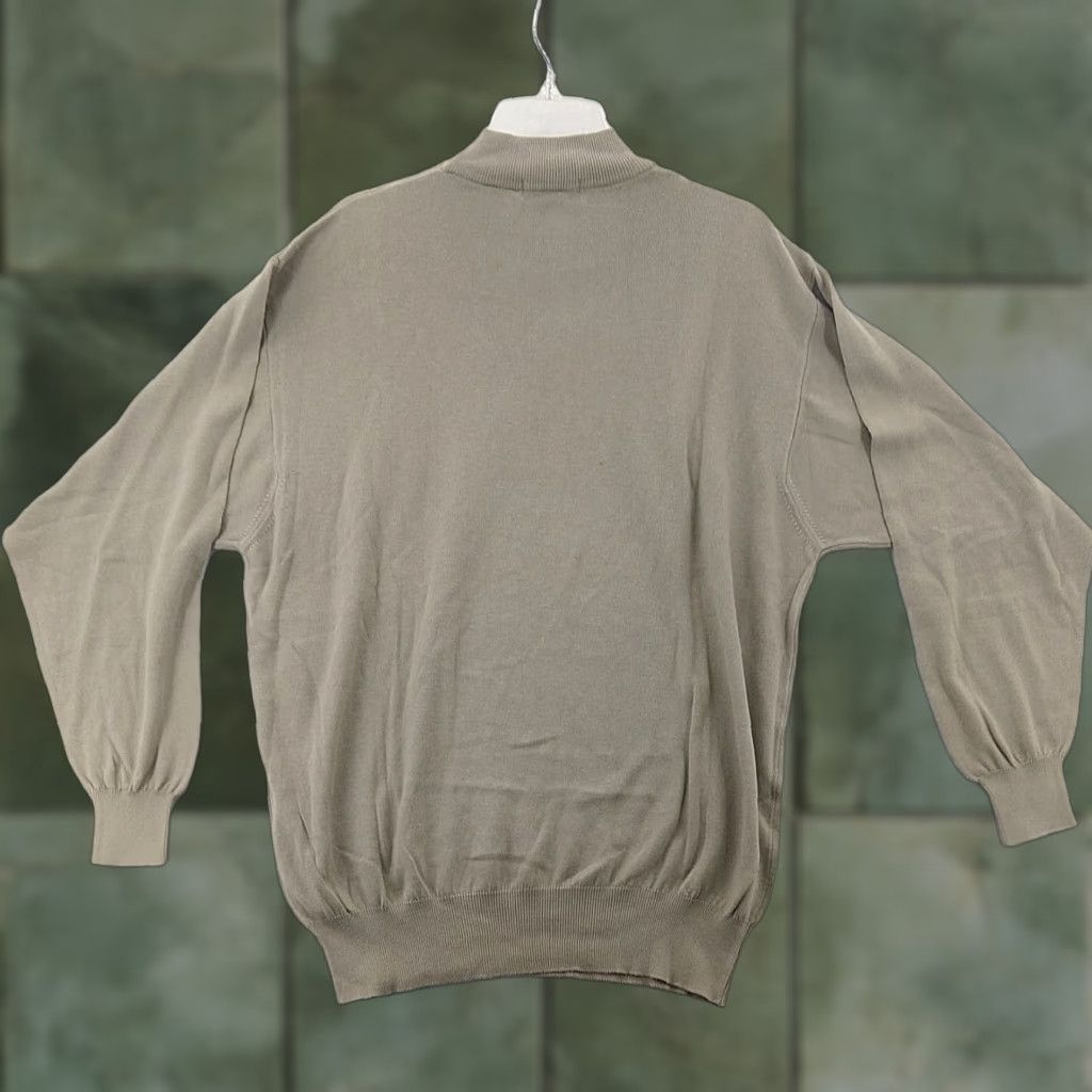 Vintage BOCCI Men Sweater Knit WoolModal Crew Neck Long Sleeve Beige Size L Size US L / EU 52-54 / 3 - 1 Thumbnail
