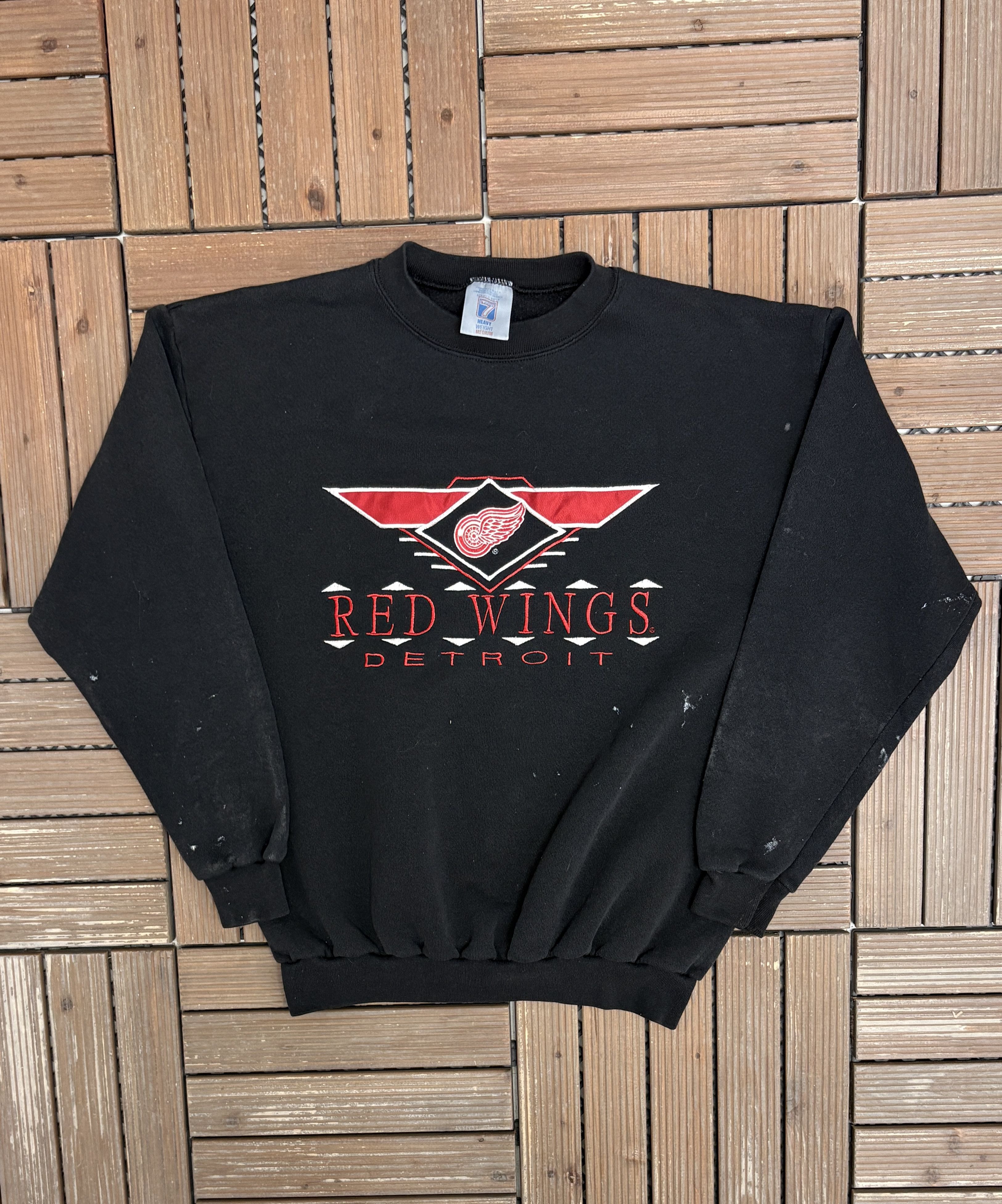 Logo 7 × Vintage Detroit Red Wings Vintage Black Crewneck Sweater Size US M / EU 48-50 / 2 - 1 Thumbnail