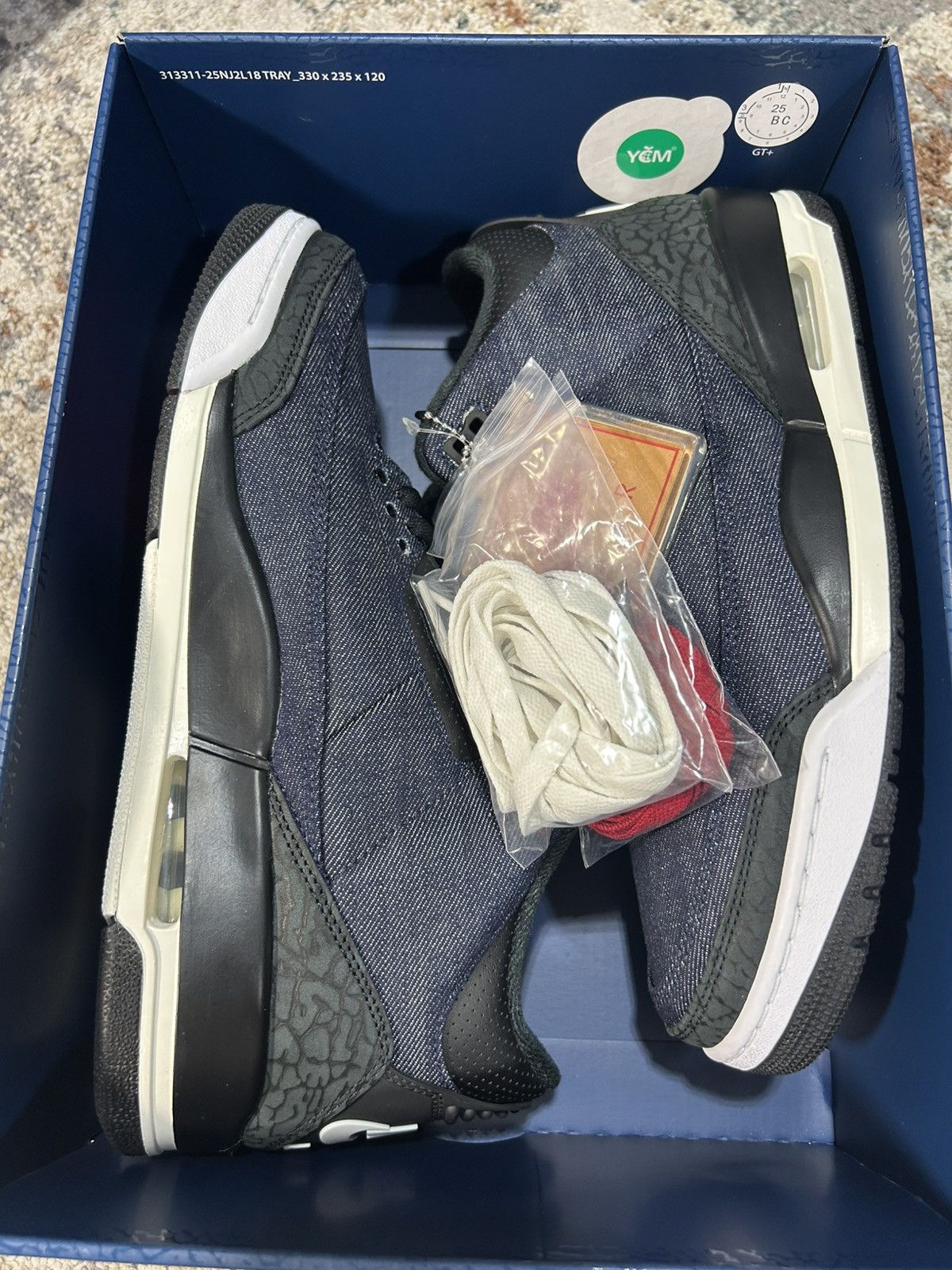 Jordan Brand Jordan 3 Levi Indigo Size US 10 / EU 43 - 6 Thumbnail