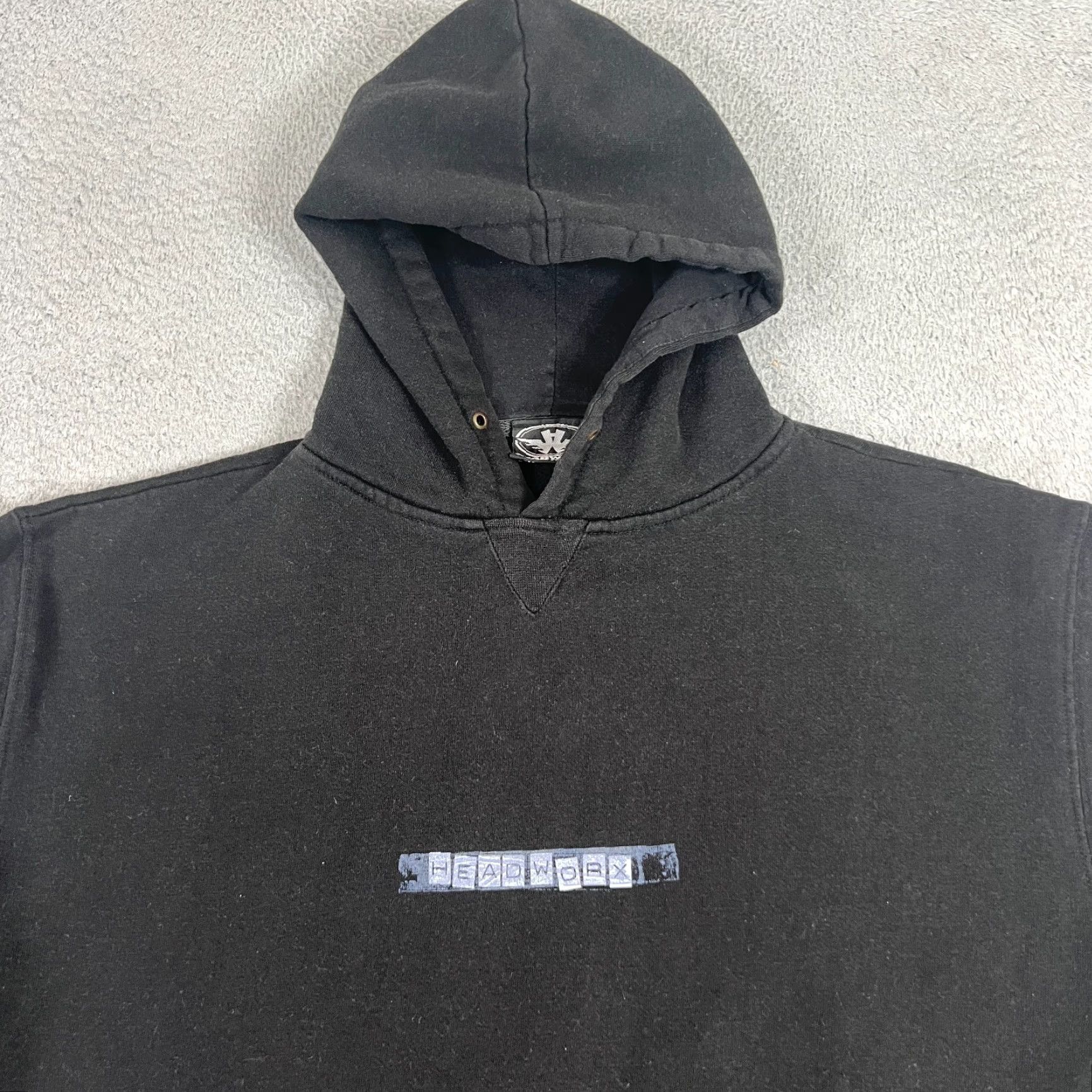 Vintage VINTAGE Headworx Australia Hoodie Graphic Print Long Sleeve Adult Large Black 90s Surf Mens Size US L / EU 52-54 / 3 - 2 Thumbnail