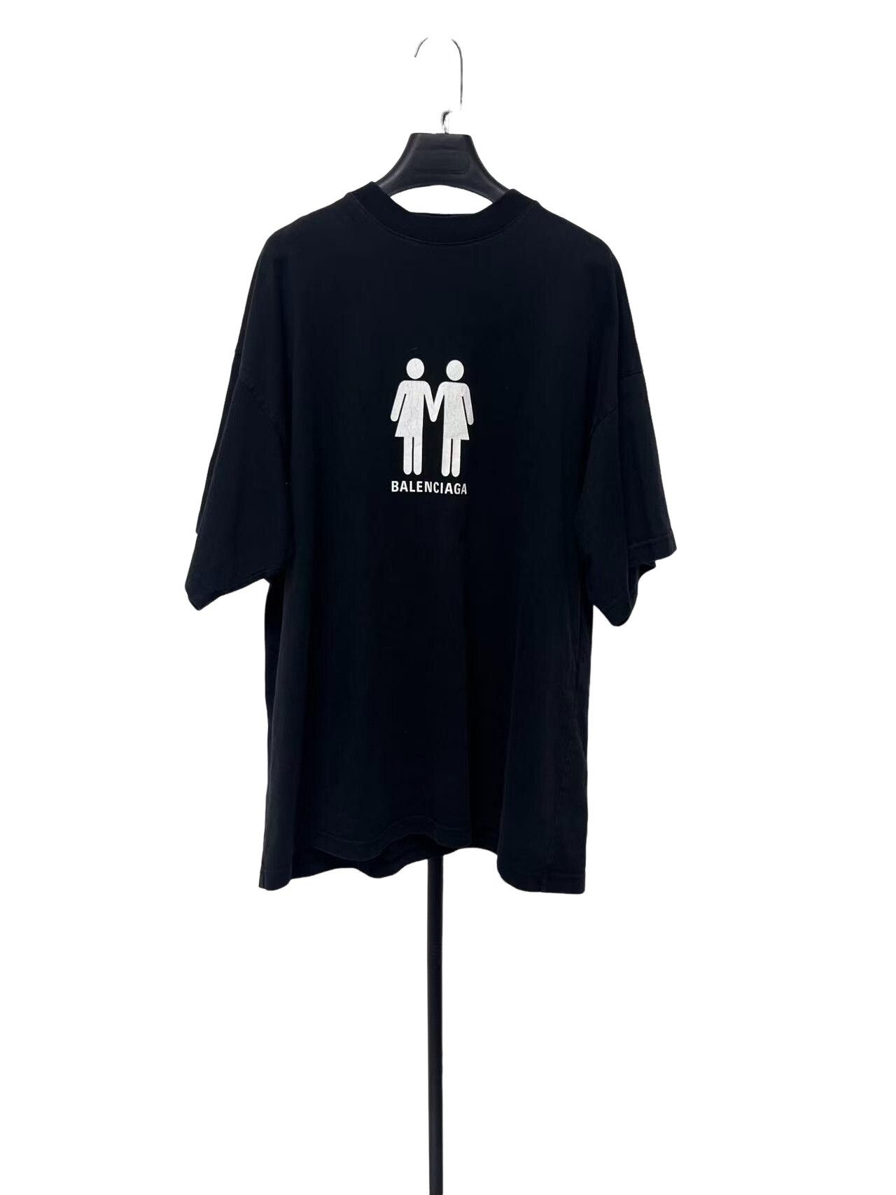 Balenciaga Balenciaga Pride 2022 Flag Graphic T-Shirt Size 2 Size US M / EU 48-50 / 2 - 1 Thumbnail