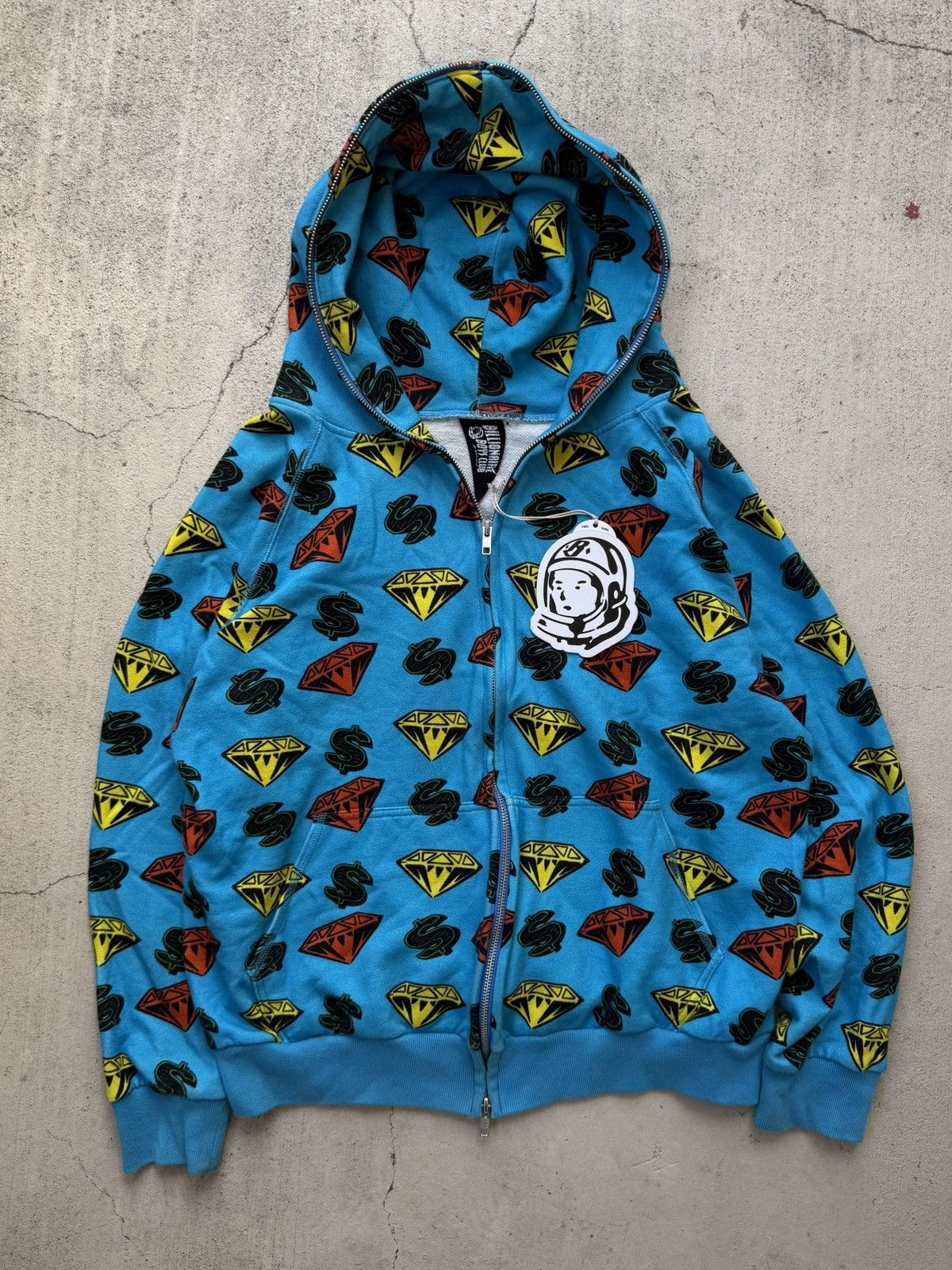Billionaire Boys Club Vintage Billionaire Boys Club Diamond &Dollars Zip Up Hoodie Size US S / EU 44-46 / 1 - 1 Thumbnail
