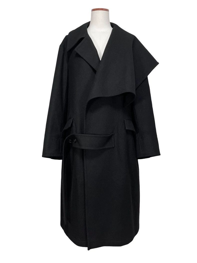 Yohji Yamamoto Yoji yamamoto +NOIR yohji yamamoto wool coat-2505 Size US S / EU 44-46 / 1 - 1 Thumbnail