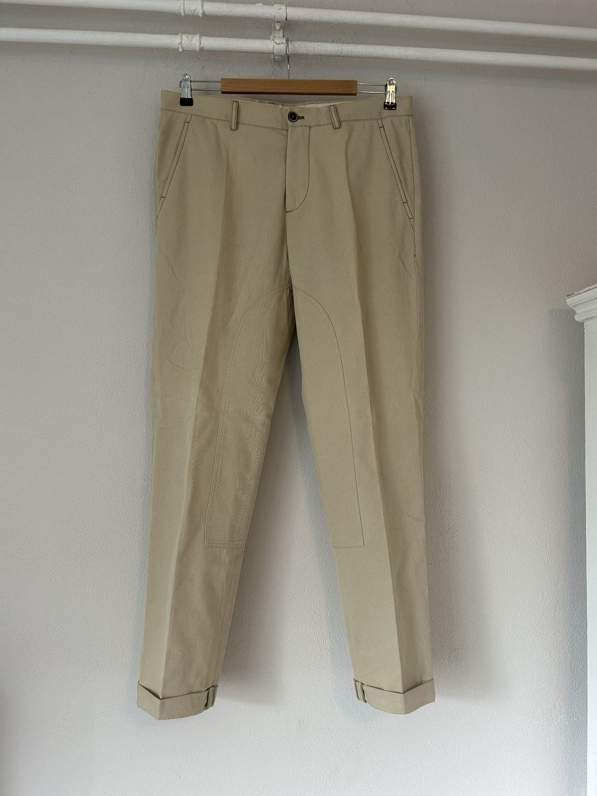 image of Brunello Cucinelli Cream Pants in Offwhite, Men's (Size 36)