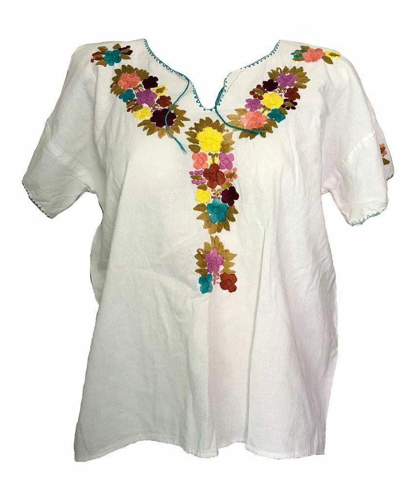 Designer Pre Owned White Hand Made Blouse Xl Size XL / US 12-14 / IT 48-50 - 1 Thumbnail