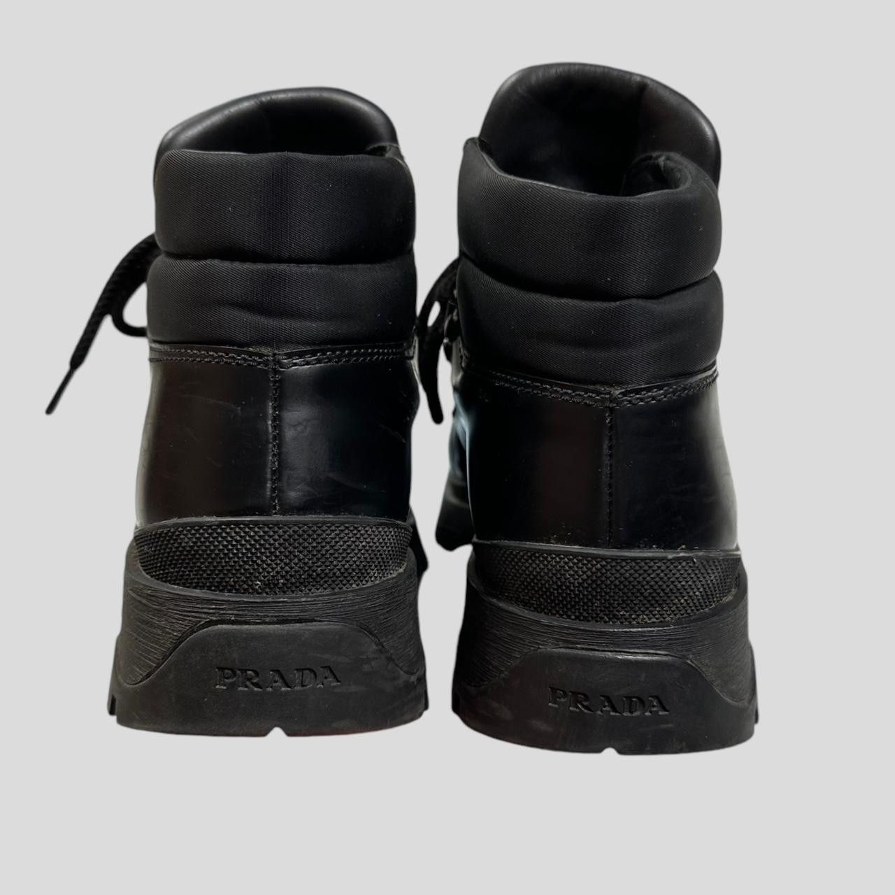 Prada Prada Milano 90’s Leather + Nylon Combat Boots - UK4 Size US 6.5 / IT 36.5 - 7 Thumbnail