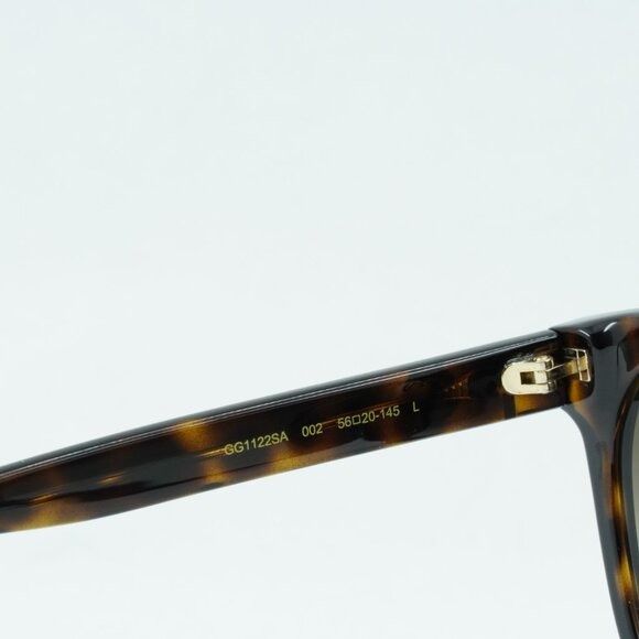 Gucci Gucci GG1122SA 002 Sunglasses Havana Square Frame, Brown Size ONE SIZE - 7 Thumbnail