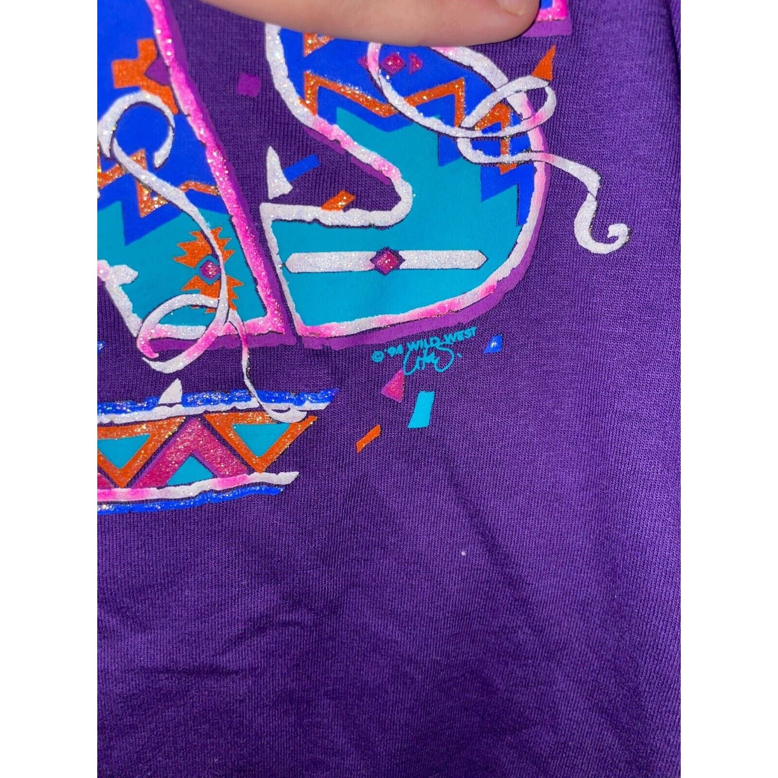 Jerzees Vintage Las Vegas Shirt Native American Tee VTG 90s Large Size US L / EU 52-54 / 3 - 7 Thumbnail