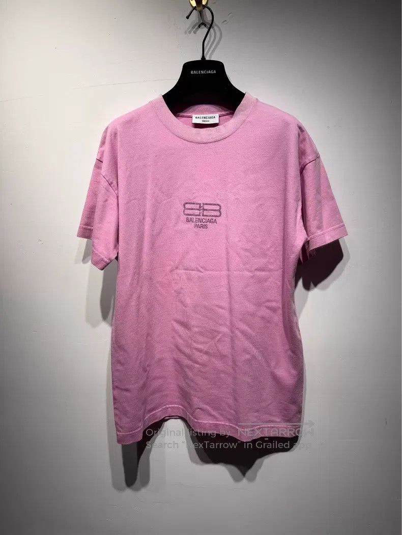 Balenciaga Balenciaga Solid Color Crystal Logo Letter Loose Fit Crew Size US XS / EU 42 / 0 - 1 Thumbnail