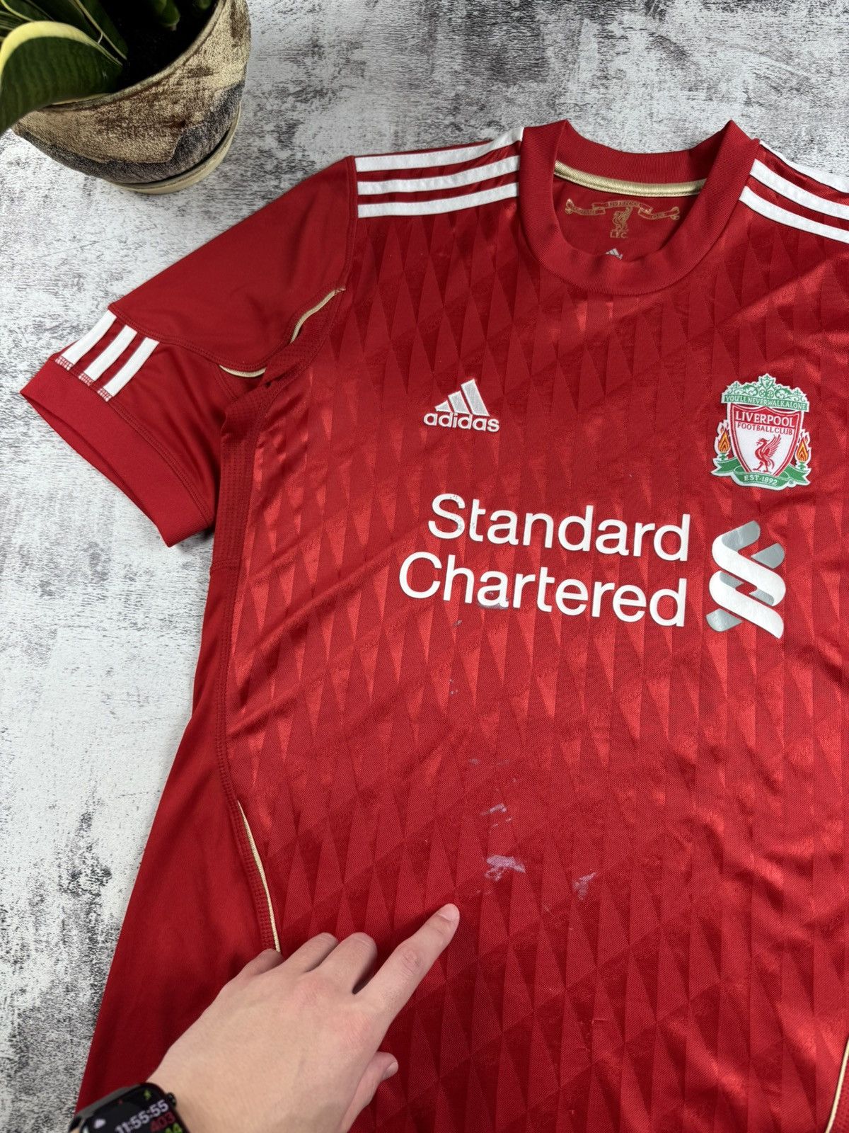Adidas #10 Joe Cole LFC Liverpool 2010 2012 Men’s Medium Size Soccer Football T Shirt Jersey Size US M / EU 48-50 / 2 - 11 Thumbnail
