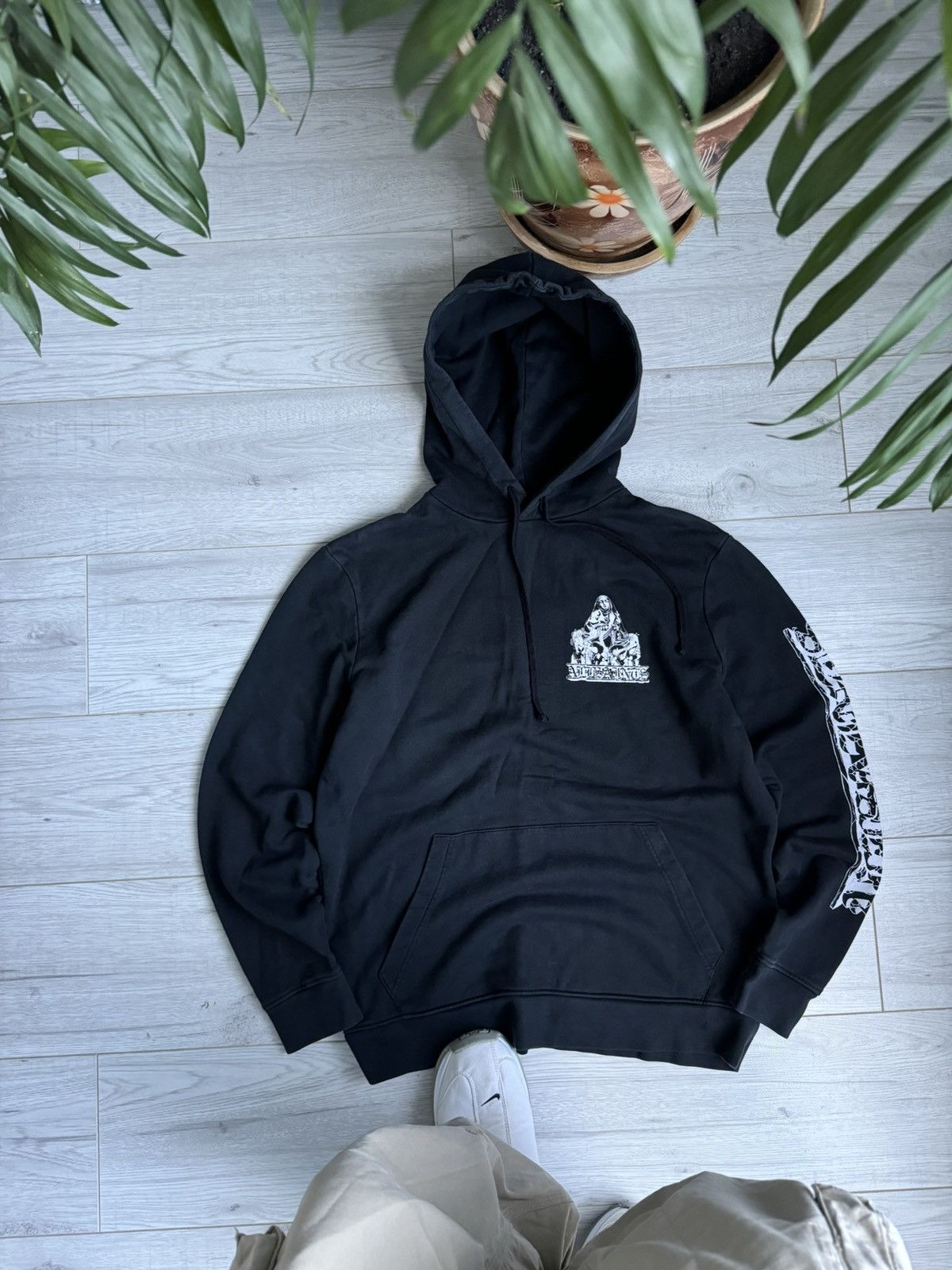 Allsaints × Designer Vintage rare Oversized Allsaints Hoodie Back logo Size US S / EU 44-46 / 1 - 2 Thumbnail