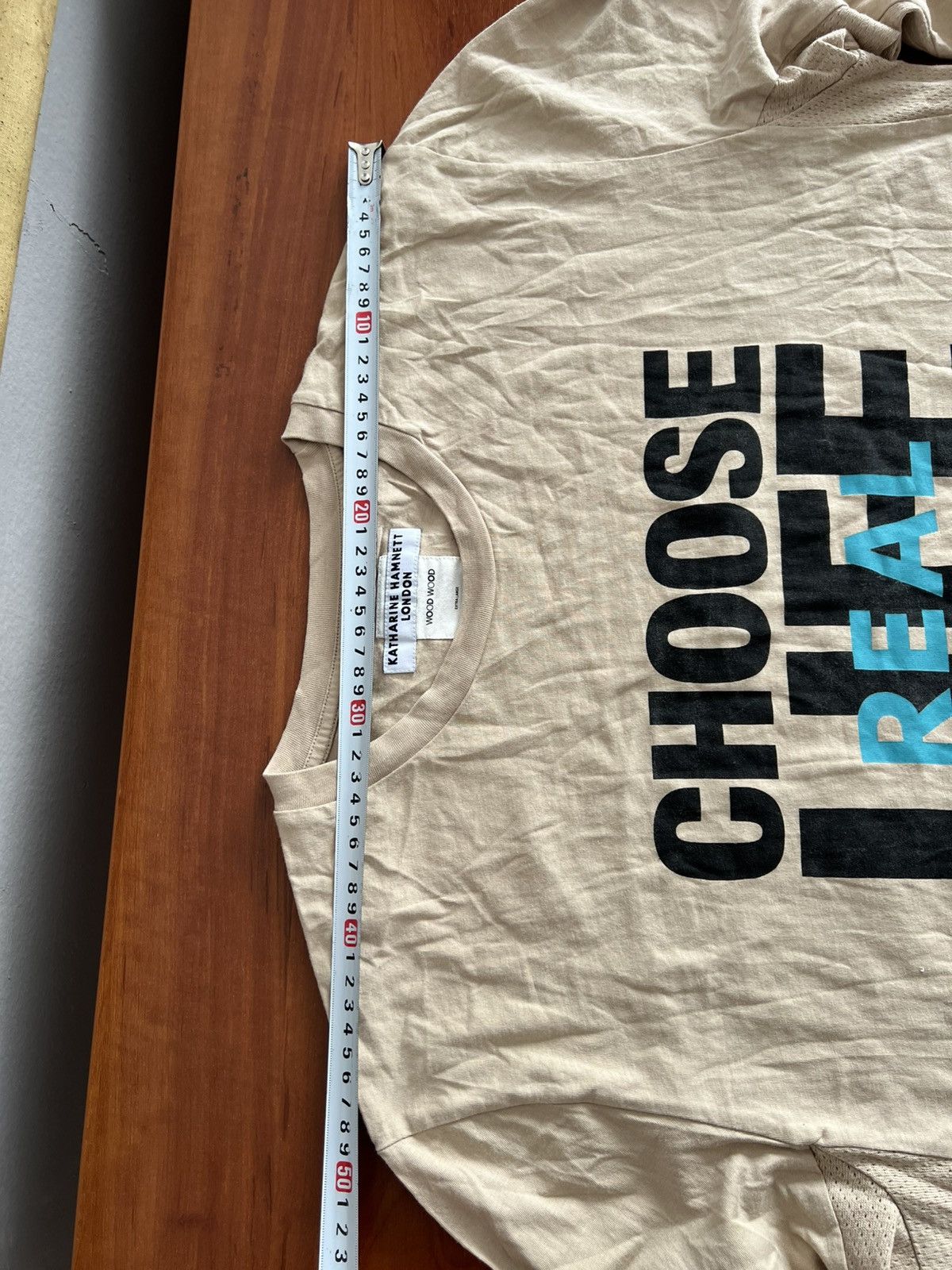 Katharine Hamnett London KATHARINE HAMNETT X WOOD WOOD “CHOOSE REAL LIFE” LONG SLEEVE Size US XL / EU 56 / 4 - 17 Thumbnail