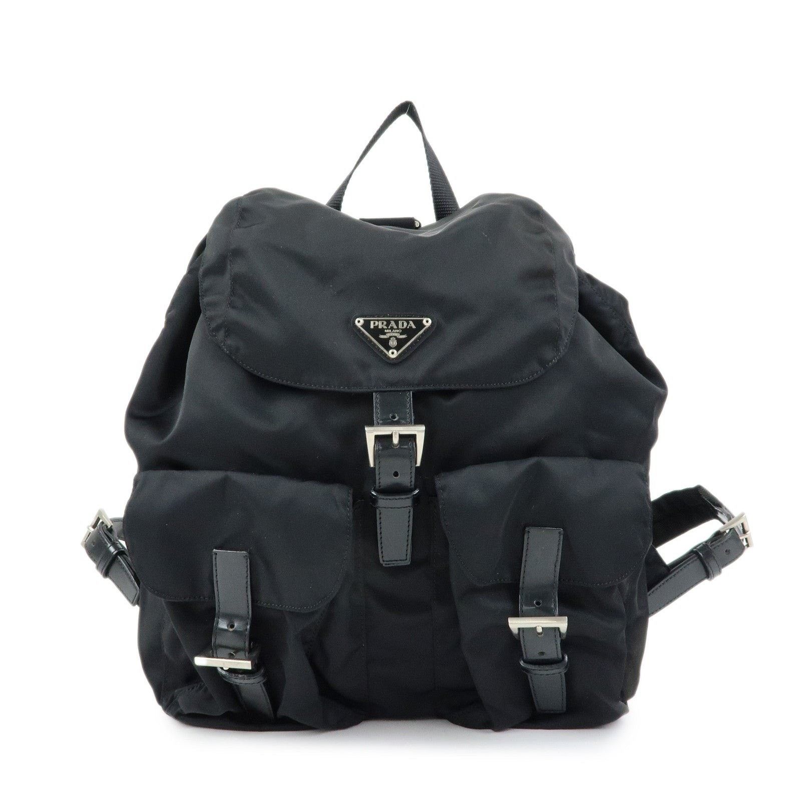 Prada Prada Vela Backpack Nylon Black Size ONE SIZE - 1 Thumbnail