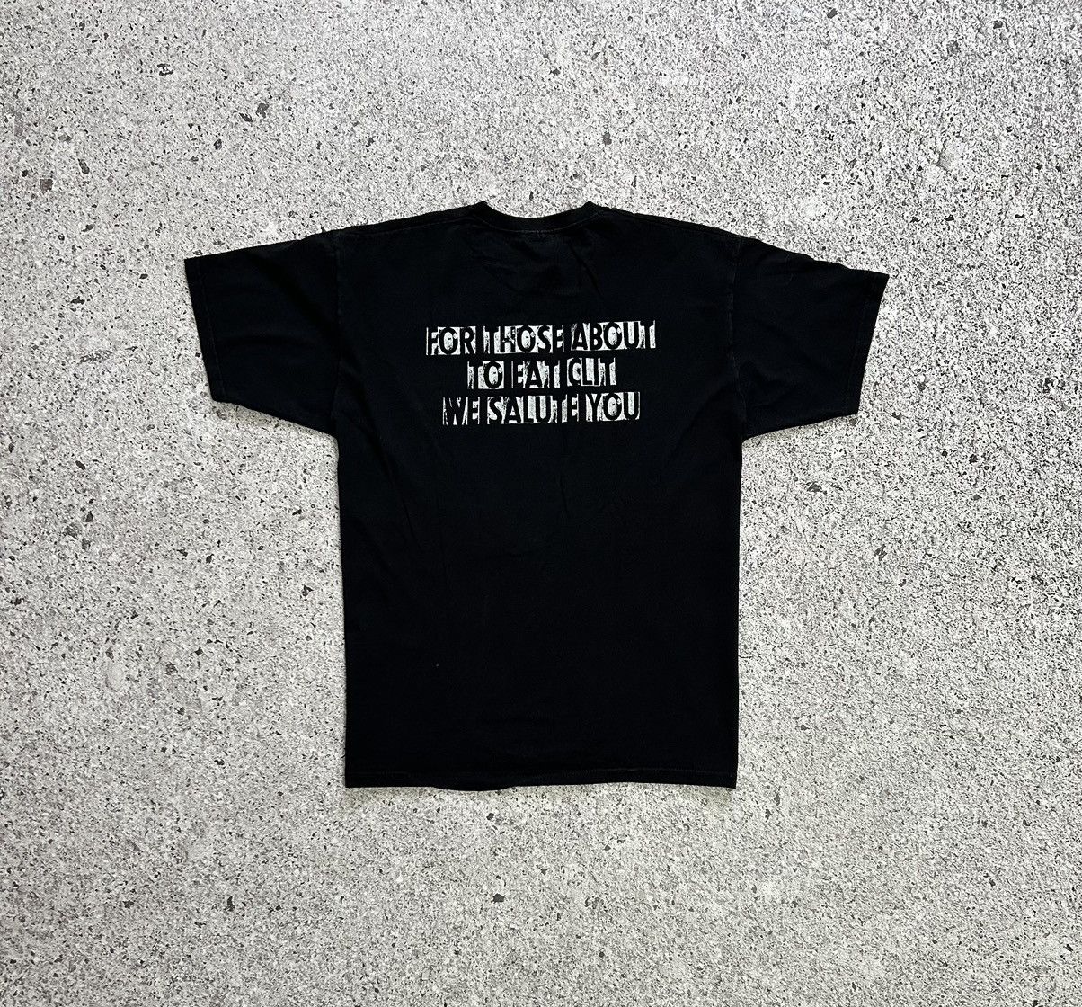 Band Tees × Vintage Vintage 00s Cliteater For Those About To Eat Clit T-Shirt Size US XL / EU 56 / 4 - 6 Thumbnail