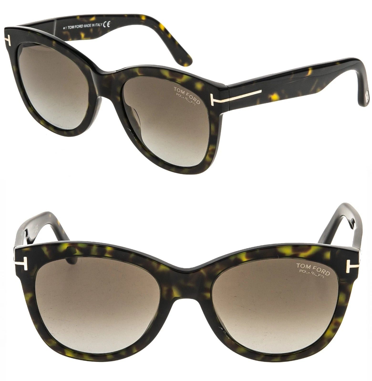 Tom Ford TOM FORD WALLACE TF870 52H Brown Havana Sunglass 870 FT0870 Size ONE SIZE - 1 Thumbnail