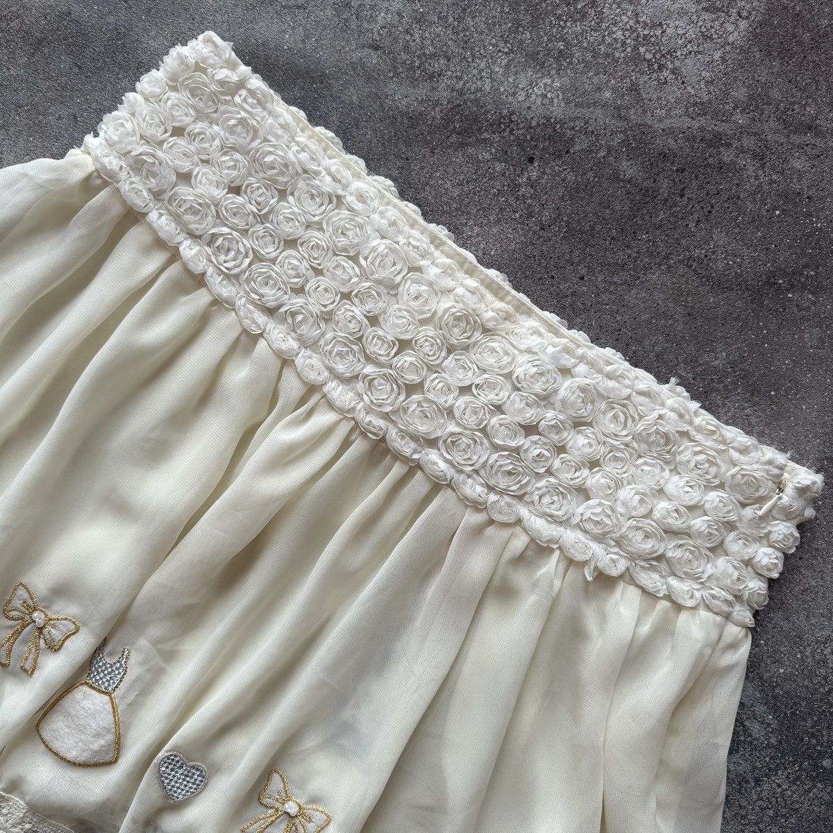 Hysteric Glamour Y2K Fairycore Kawaii Coquette Lace Details Mini Skirt Size 30" / US 8 / IT 44 - 2 Thumbnail