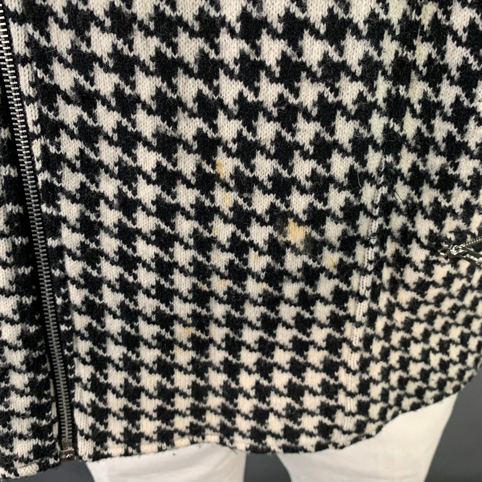 Ralph Lauren LAUREN by RALPH LAUREN Black White Wool Zip Pockets Jacket Size US XXL / EU 58 / 5 - 8 Thumbnail