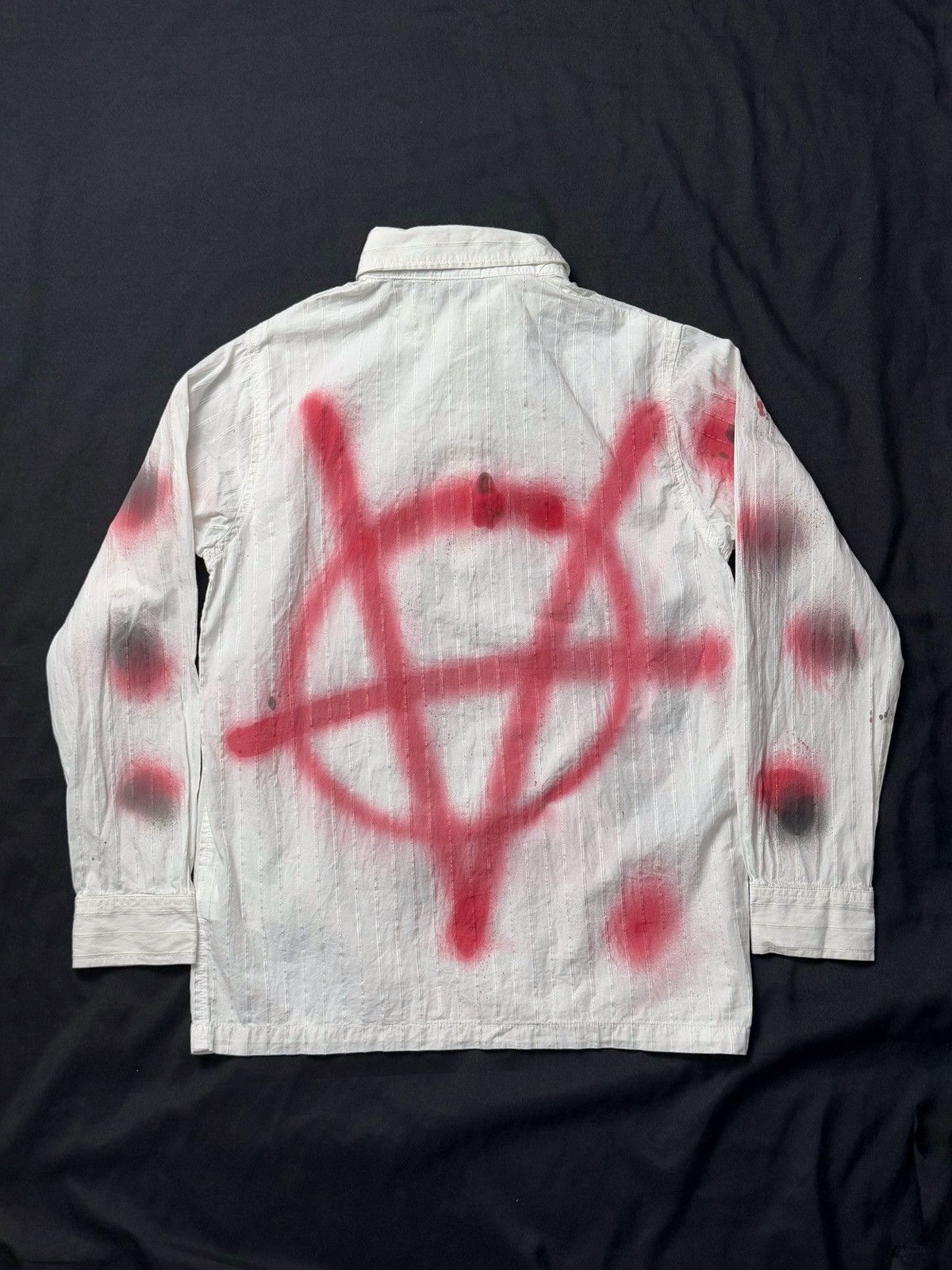 Undercover Undercover Half Button Shirt Anarchy Sprayed Size US S / EU 44-46 / 1 - 2 Thumbnail