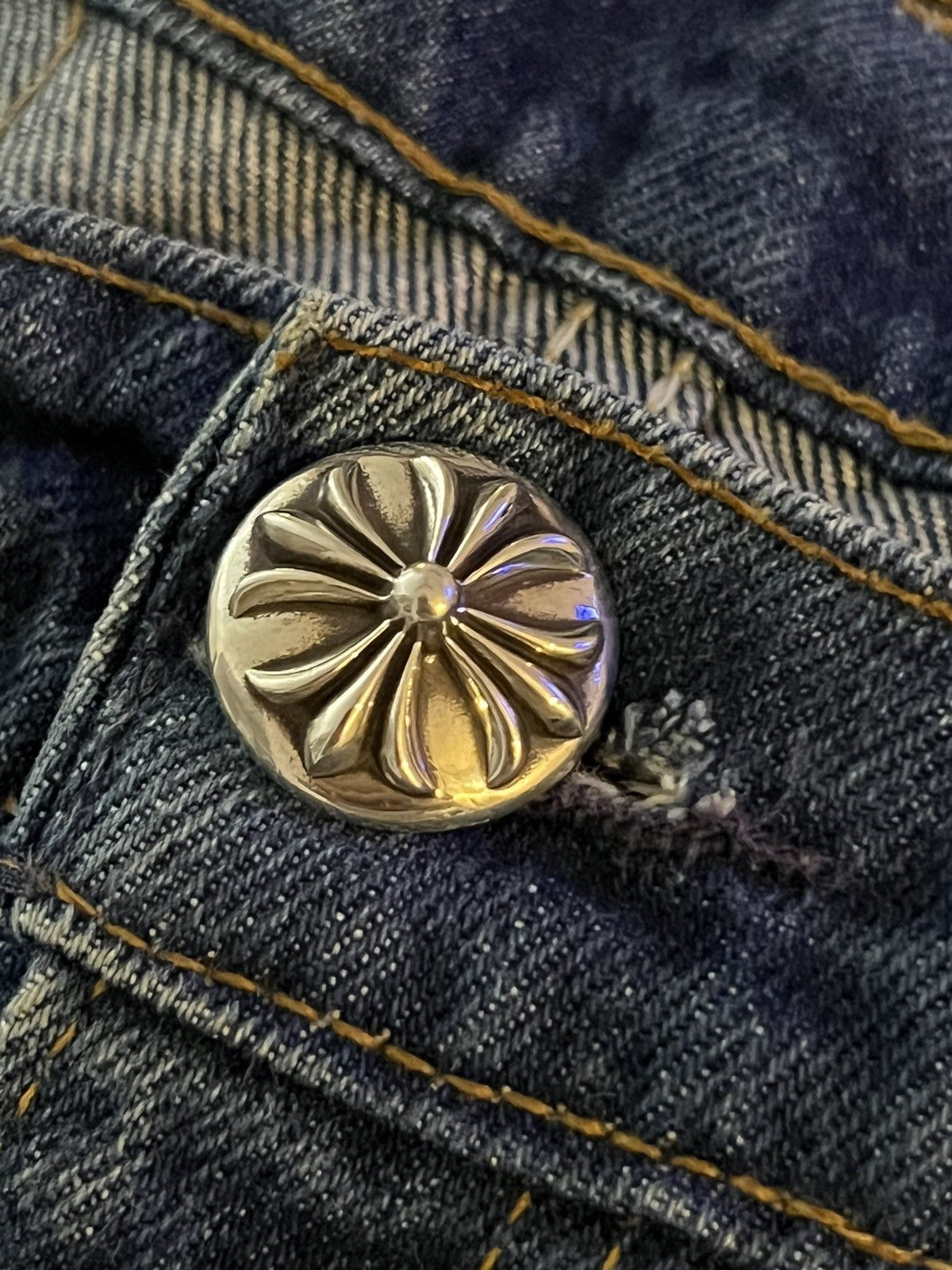 Chrome Hearts Chrome Hearts Leather Patch Jeans Size US 34 / EU 50 - 15 Thumbnail