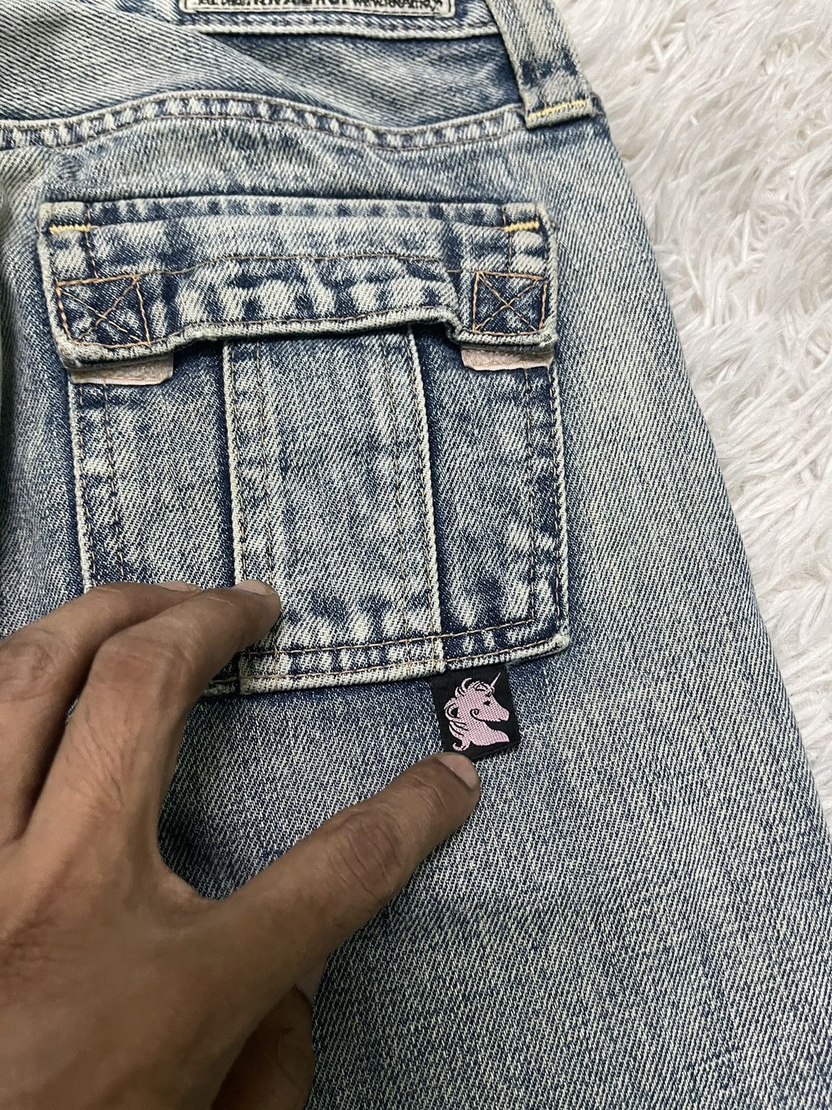 Other 90s RNA BUSHPANT DISTRESSED WASHABLE JEANS RARE DESIGN Size US 29 - 18 Thumbnail