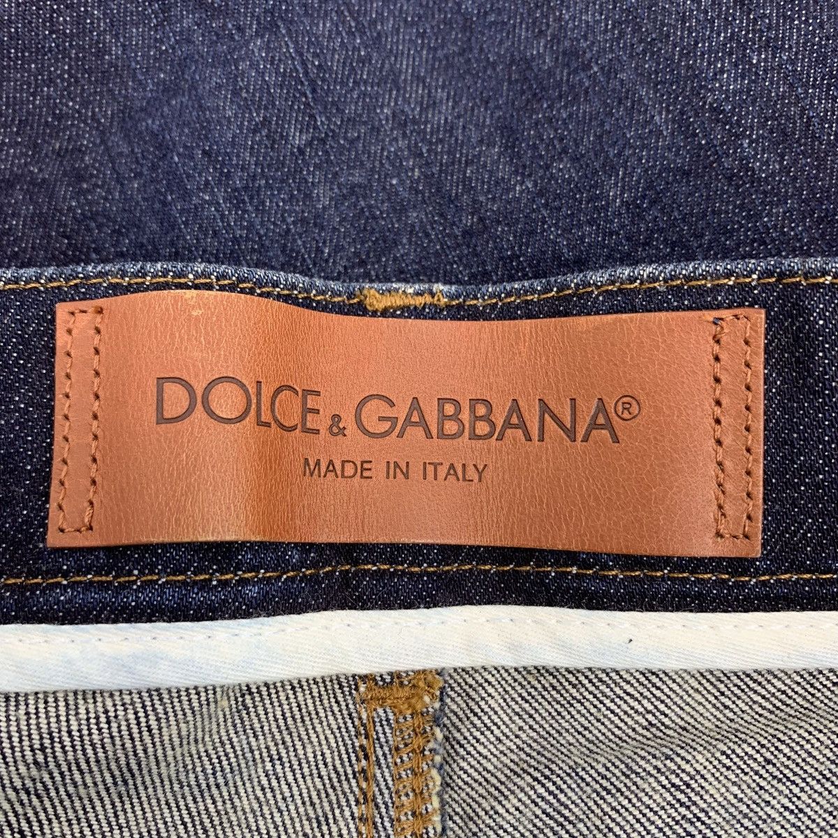 Dolce & Gabbana Dolce & Gabbana Navy Blue Cotton Denim Casual Pants K26WX Size US 34 / EU 50 - 6 Thumbnail