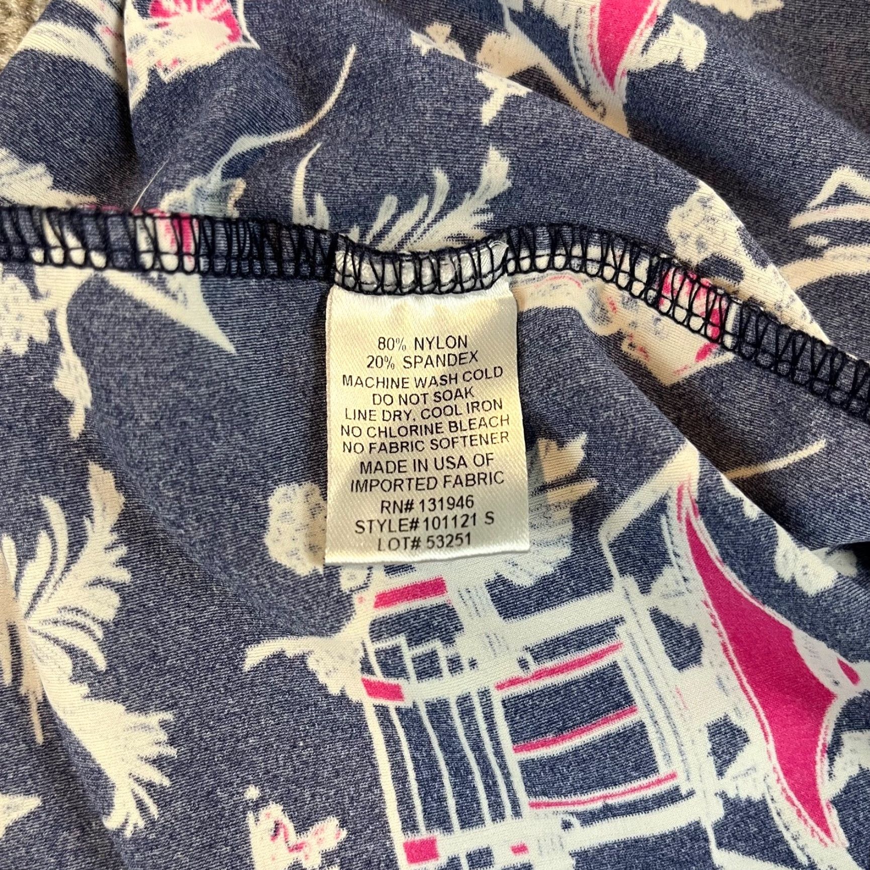 Vintage JUDE CONNALLY Top Women XS Ella Pagoda Toile Navy Asian 32" Micro Dress Crewneck Size XS / US 0-2 / IT 36-38 - 7 Thumbnail