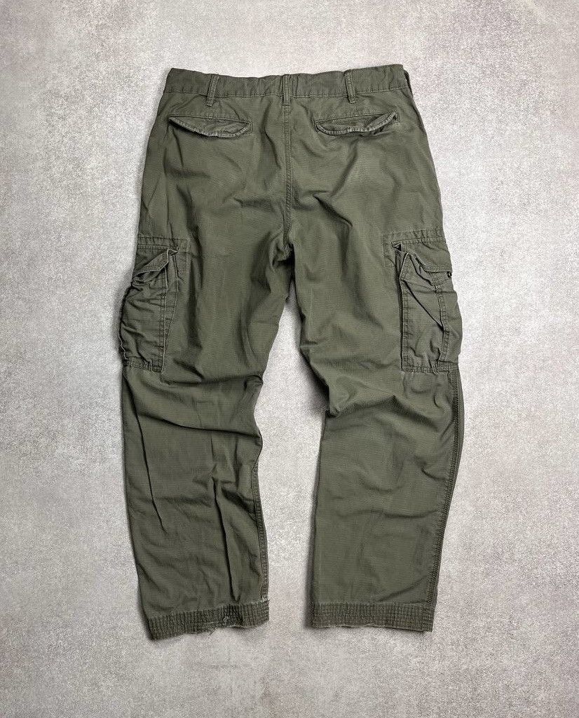 Gap × Vintage VINTAGE 90’s GAP BAGGY FLARED JAPANESE STYLE CARGO PANTS 36 Size US 36 / EU 52 - 2 Thumbnail