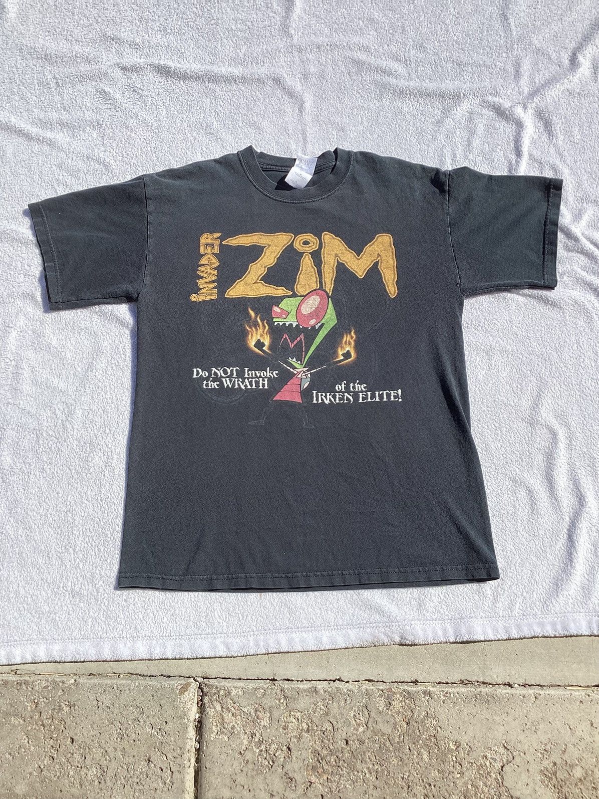 Gildan Vtg Nickelodeon invader Zim dont invoke wrath of Irken elite Size US M / EU 48-50 / 2 - 1 Thumbnail