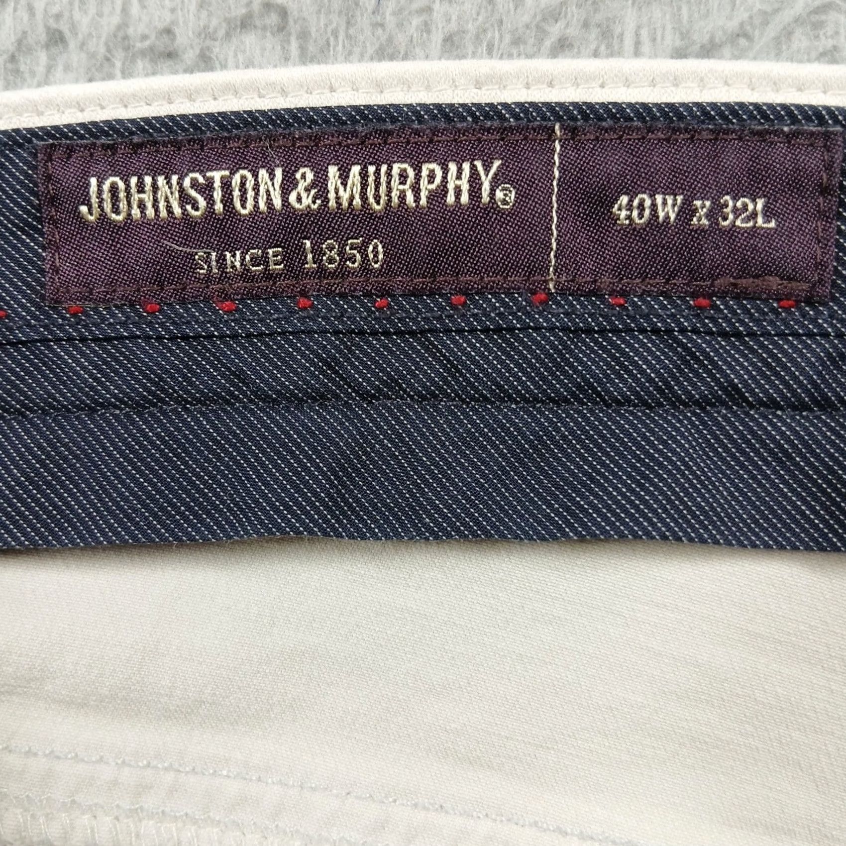 Johnston & Murphy VINTAGE? No. Johnston & Murphy XC4 5-Pocket Performance Pants Men 40x32 Khaki Beige Python? Size US 40 / EU 56 - 6 Thumbnail