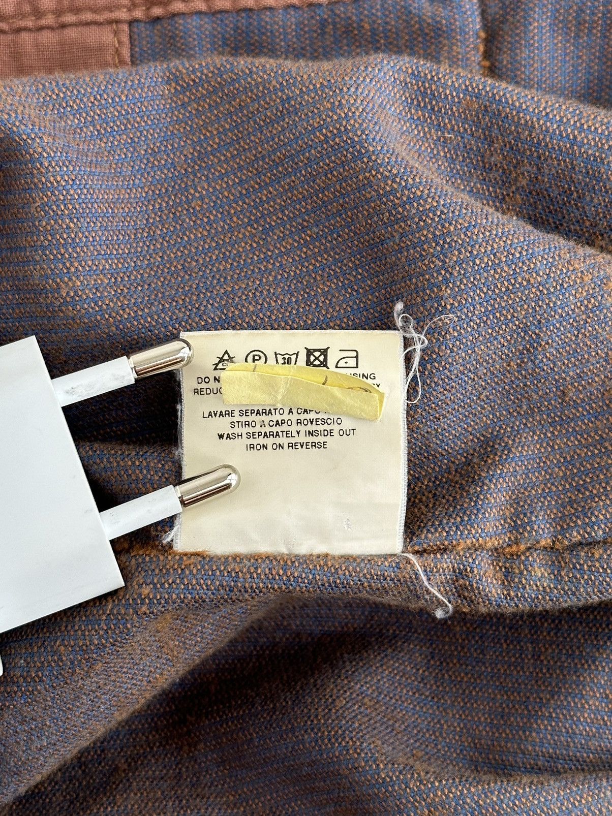 Jean Paul Gaultier Vintage Jean Paul Gaultier Rust Corduroy Blue Brown jacket Size S / US 4 / IT 40 - 11 Thumbnail