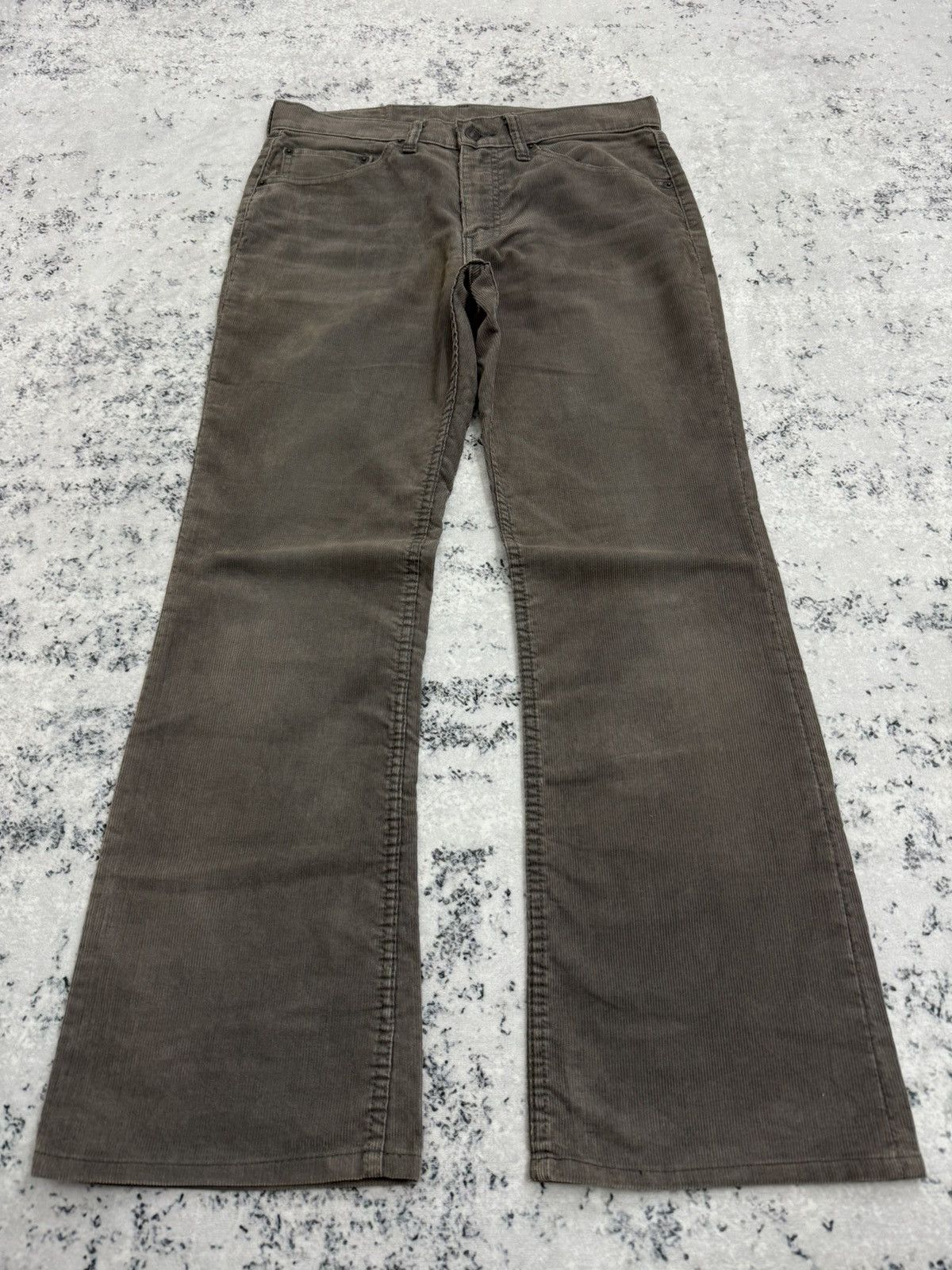 Levi's Vintage Levi’s 517 Grey Corduroy Bootcut Flared Pants Size US 31 - 1 Thumbnail