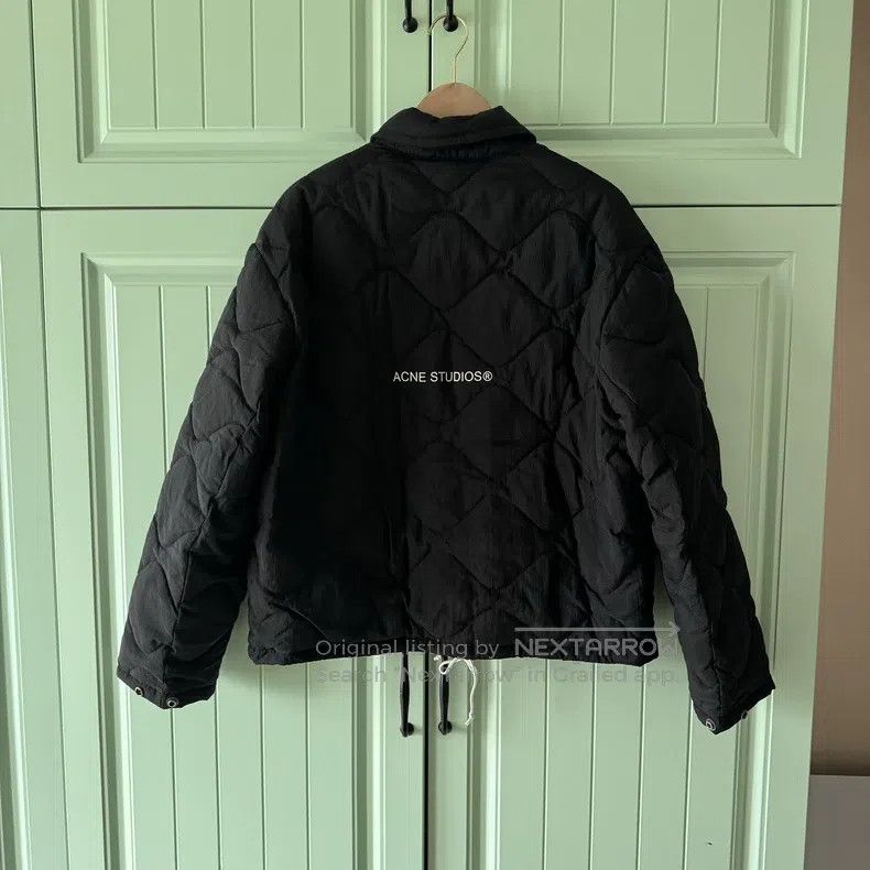 Acne Studios Acne Studios Black Quilted Jacket - 100% Nylon - Fleece Li Size M / US 6-8 / IT 42-44 - 2 Thumbnail
