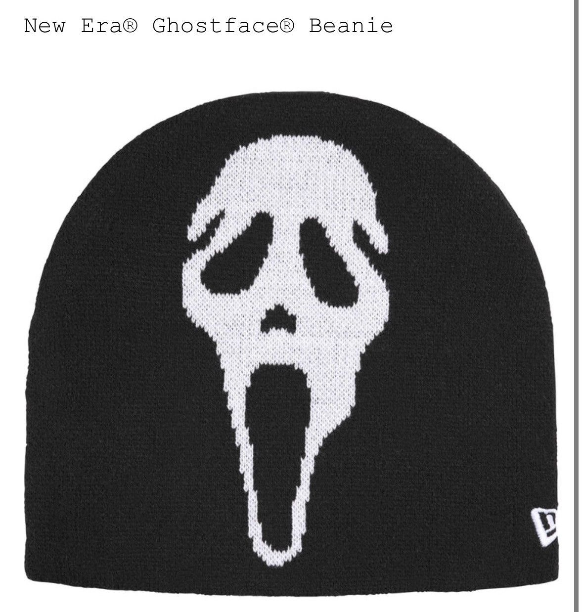 Supreme Supreme New Era Ghostface Beanie Black Scream Mask Hat DS Size ONE SIZE - 1 Thumbnail