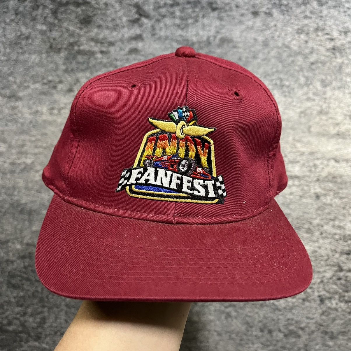 Vintage Vintage 90s Indy 500 Fan Fest Snapback Hat Size ONE SIZE - 2 Thumbnail