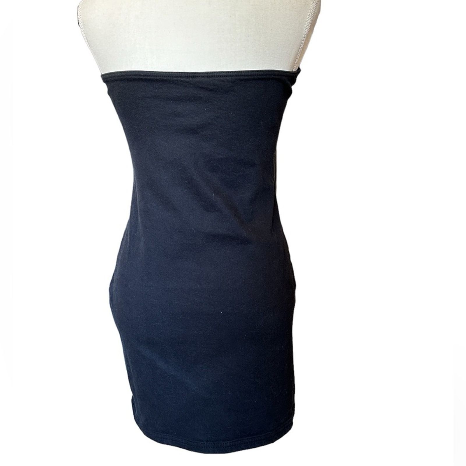 Zara NWT Zara Bandeau Short Dress in Black Size M / US 6-8 / IT 42-44 - 6 Thumbnail