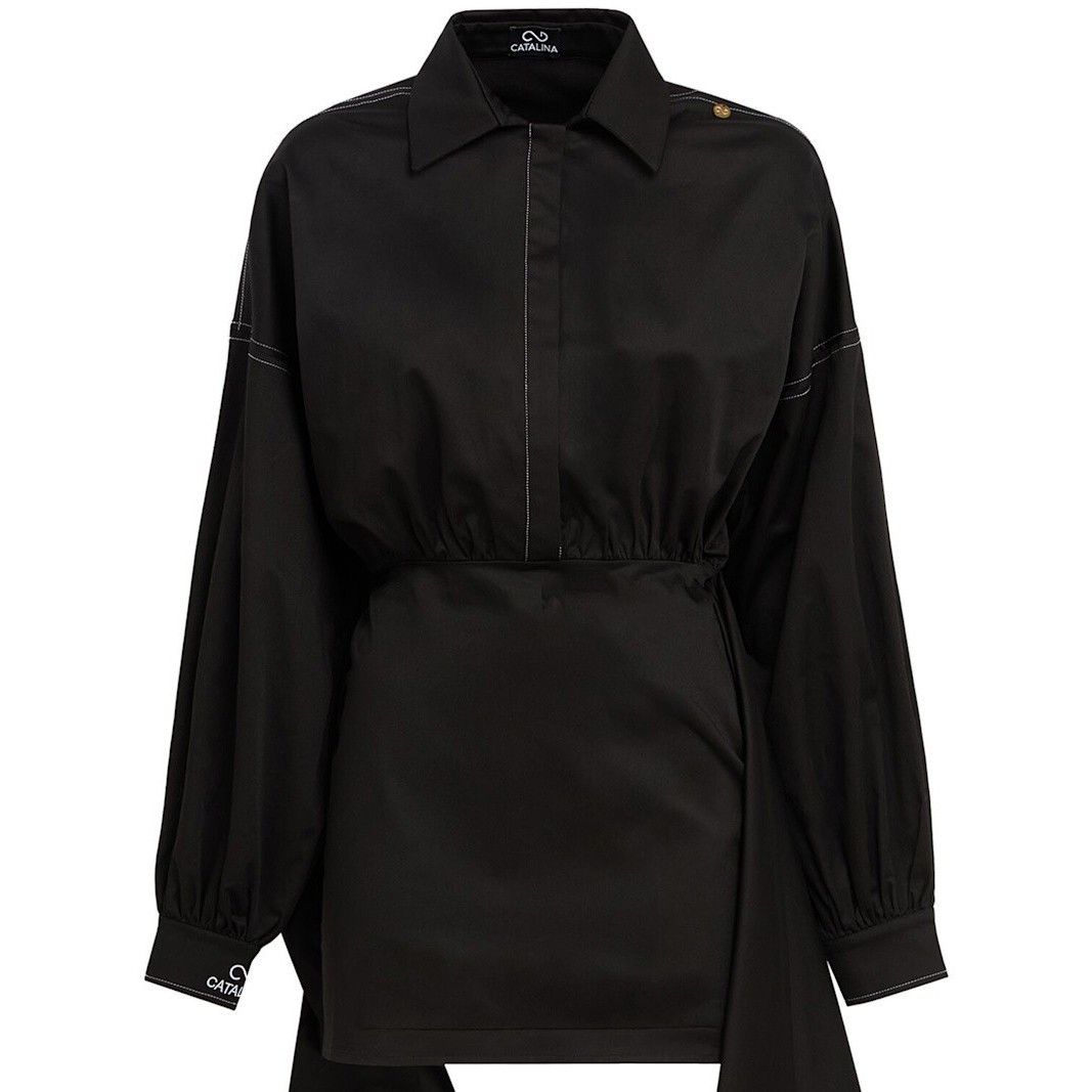 Catalina Fiocco Black Mini Dress New & Authentic (Women's si