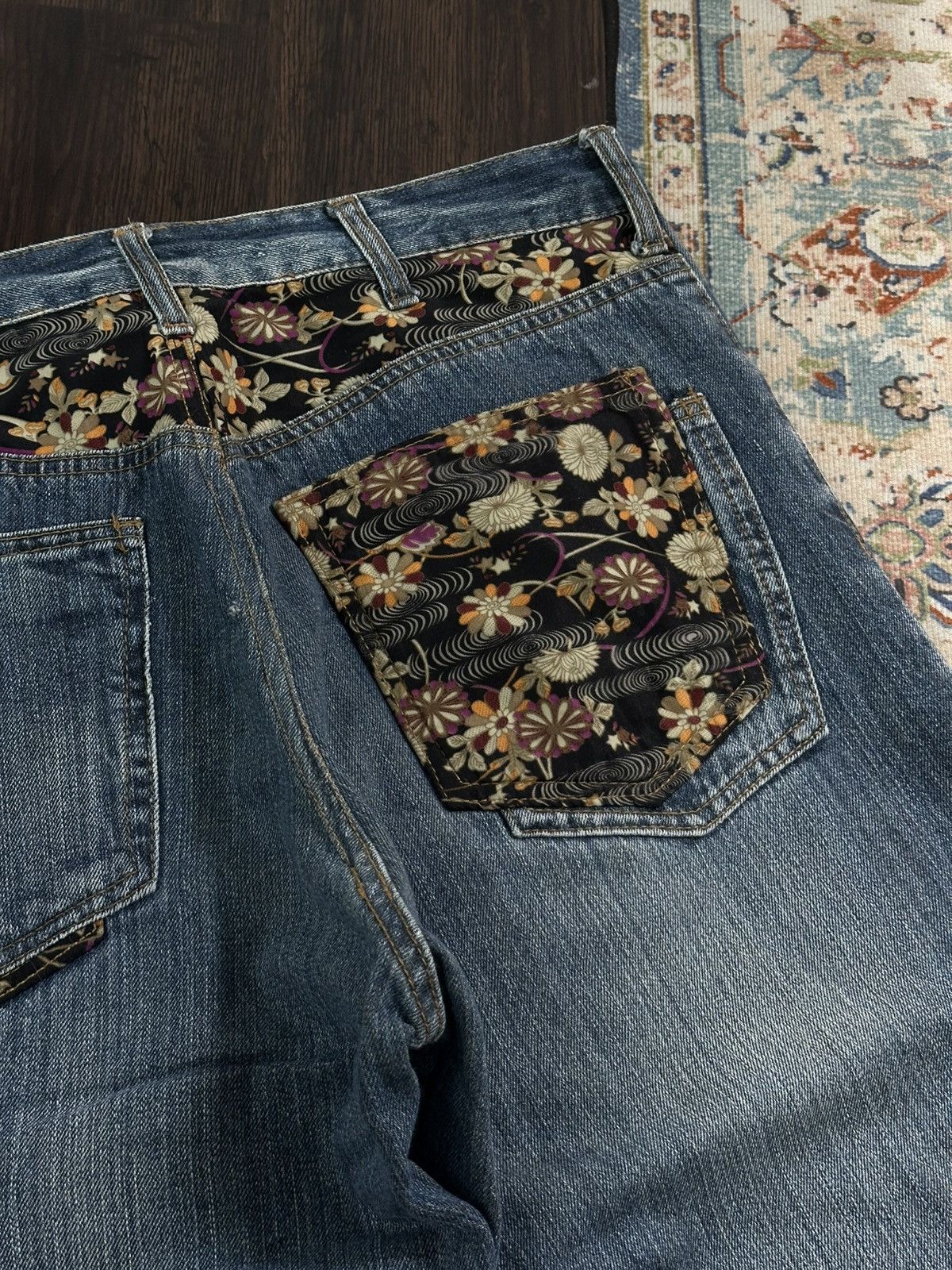 Karakuri Tamashii KARAKURI STYLE ‘ DOMINATE ‘ KOI EMBROIDERY JAPANESE DENIM Size US 30 / EU 46 - 8 Thumbnail