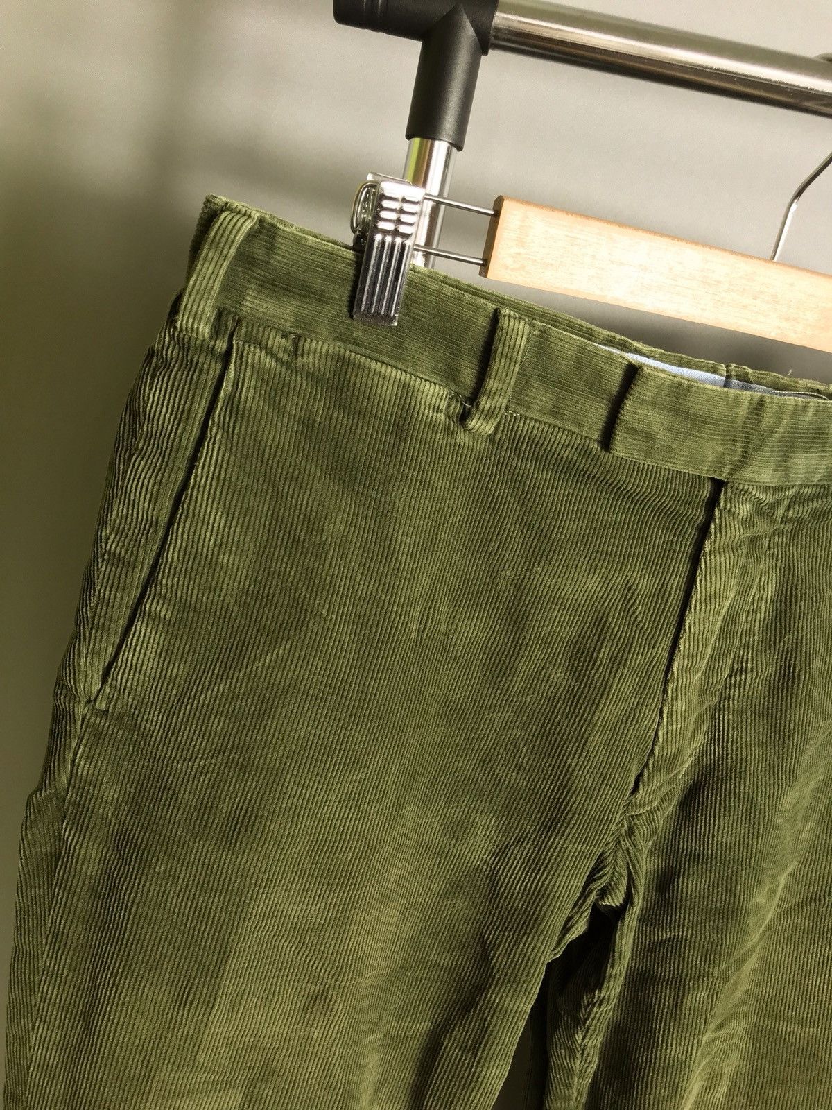 Polo Ralph Lauren RRL Polo Ralph Lauren mens velvet pants green slim fit Size US 34 / EU 50 - 4 Thumbnail