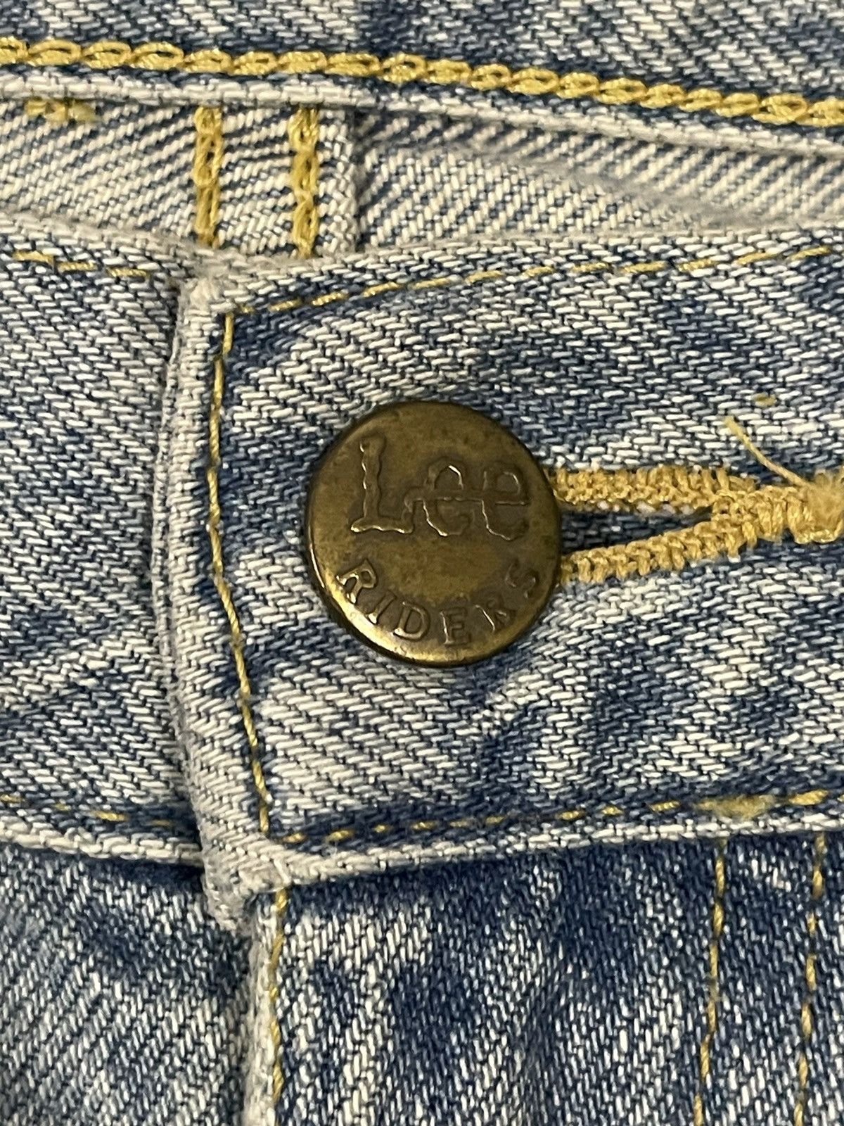 Lee Vintage 90s Lee Riders Blue Wash Distressed Style Jeans Size US 30 / EU 46 - 11 Thumbnail