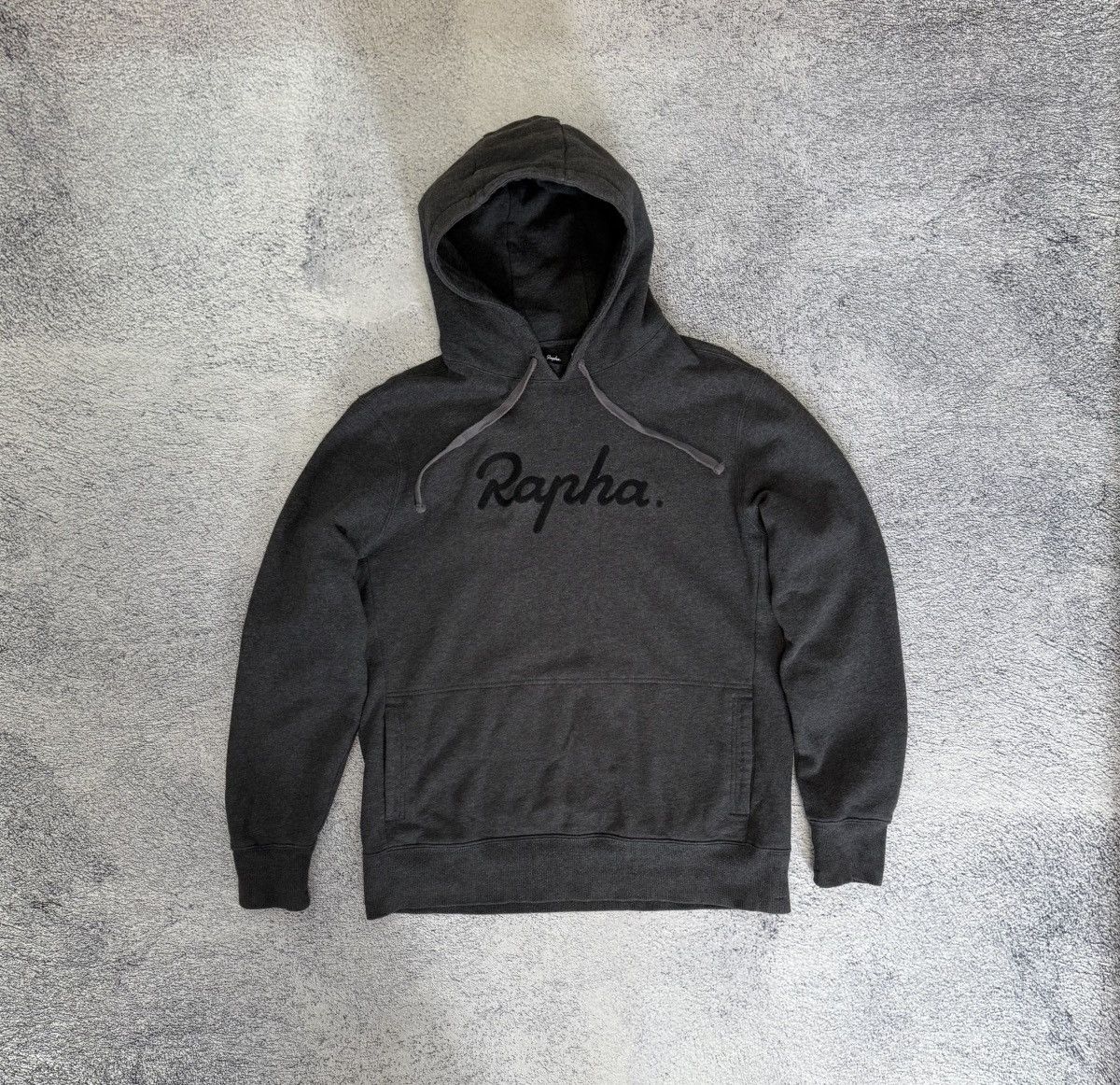 Rapha Rapha Logo Pullover Hoodie MenL Charcoal Marl Cycling Hooded Size US L / EU 52-54 / 3 - 1 Thumbnail