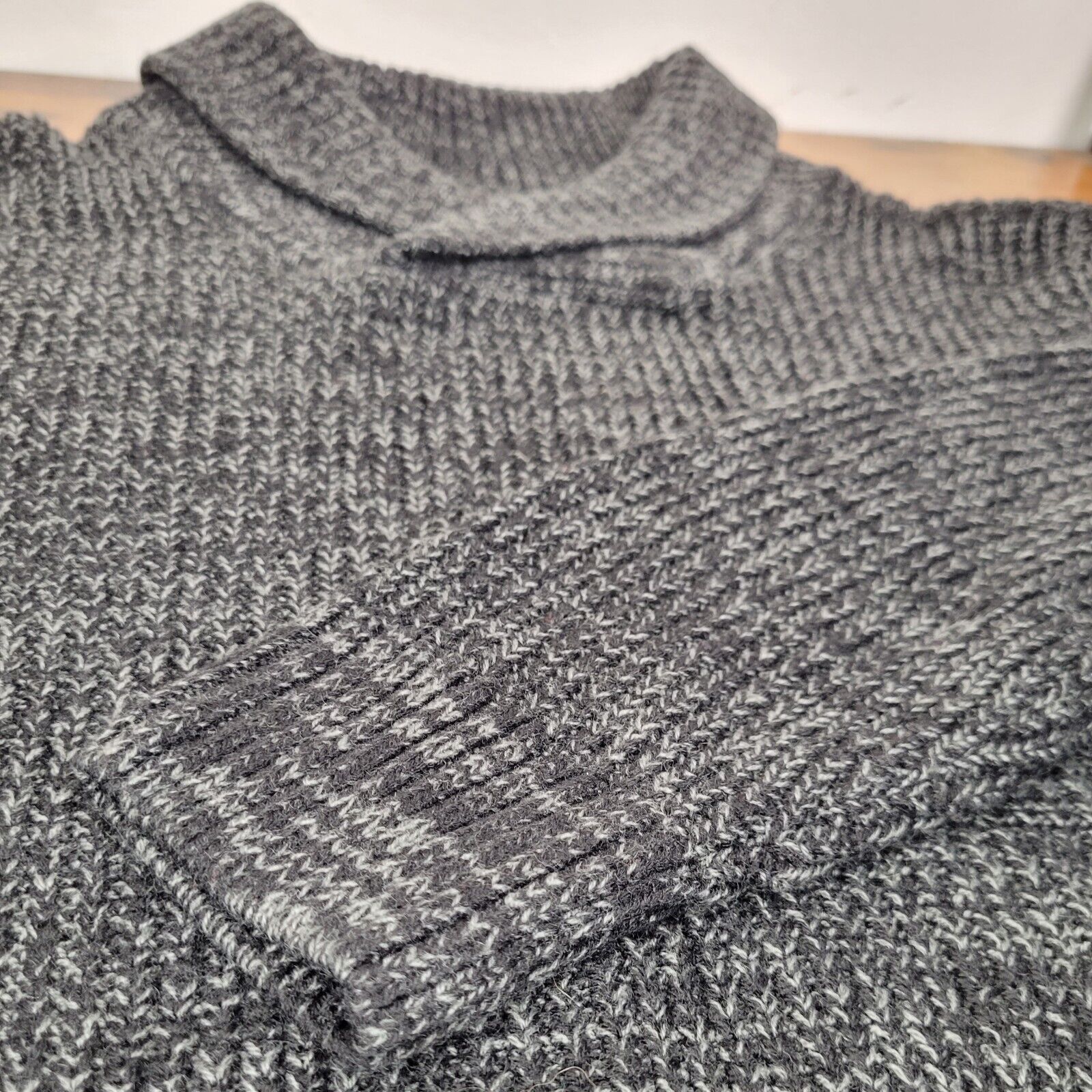 Carbon Rue21 Carbon L Men's Cowlneck Sweater Chunky Knit Pullover Size US L / EU 52-54 / 3 - 8 Thumbnail