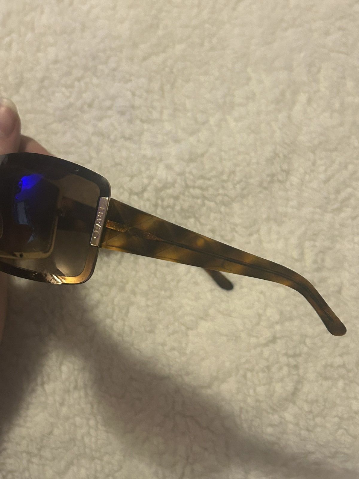 Chanel Chanel tortoise shell gold brown mask sunglasses vintage Size ONE SIZE - 10 Thumbnail