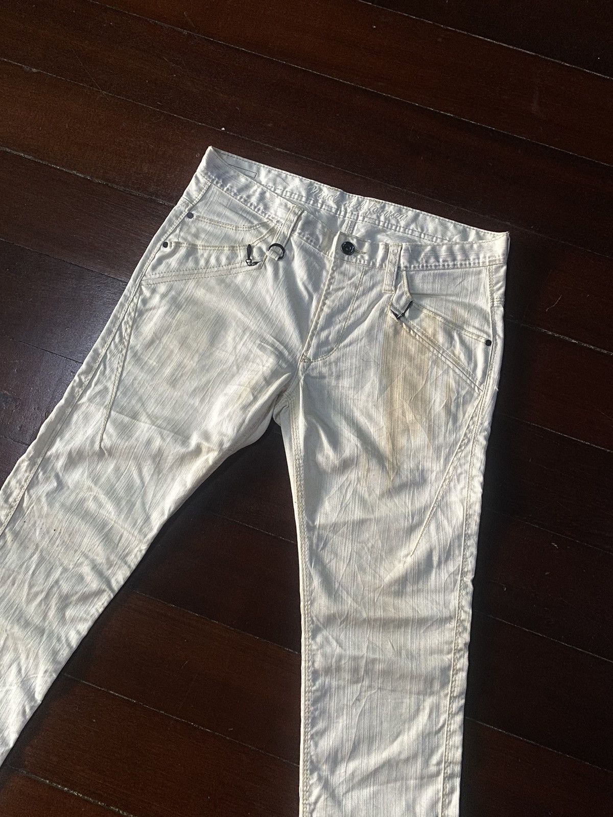 Nicole Club Fire 🔥 design NICOLE CLUB boot cut wide leg low rise jeans Size US 33 - 5 Thumbnail