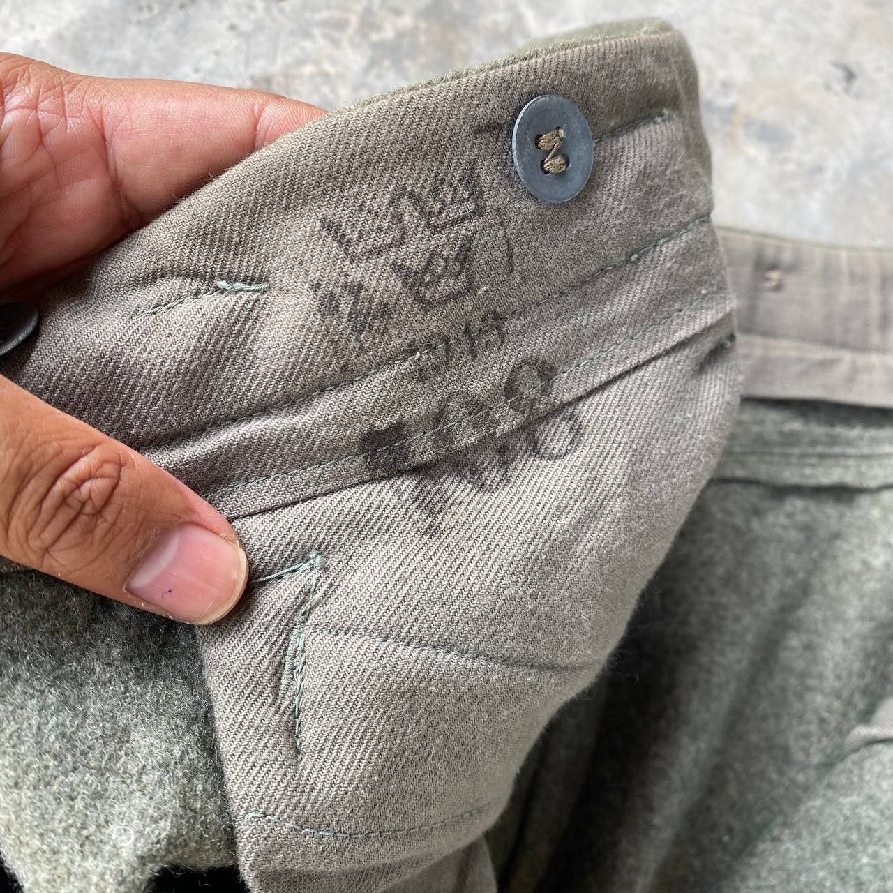 Vintage Extreme Rare Authentic WWI 1918 Military Wool Trousers Size US 34 / EU 50 - 10 Thumbnail