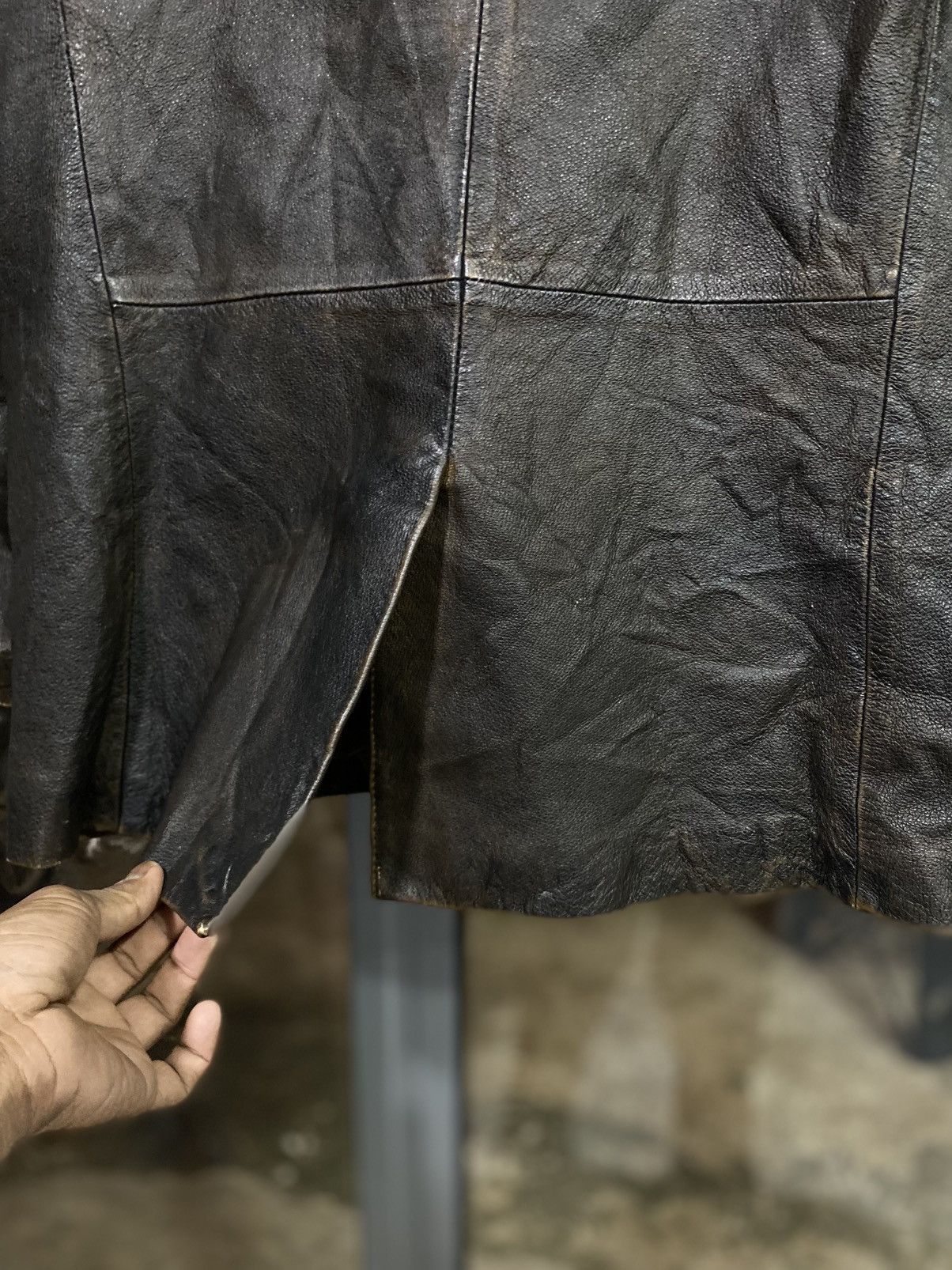 Japanese Brand Vintage Leather Jacket Men Blazer Collared Work Wilsons Size US M / EU 48-50 / 2 - 6 Thumbnail