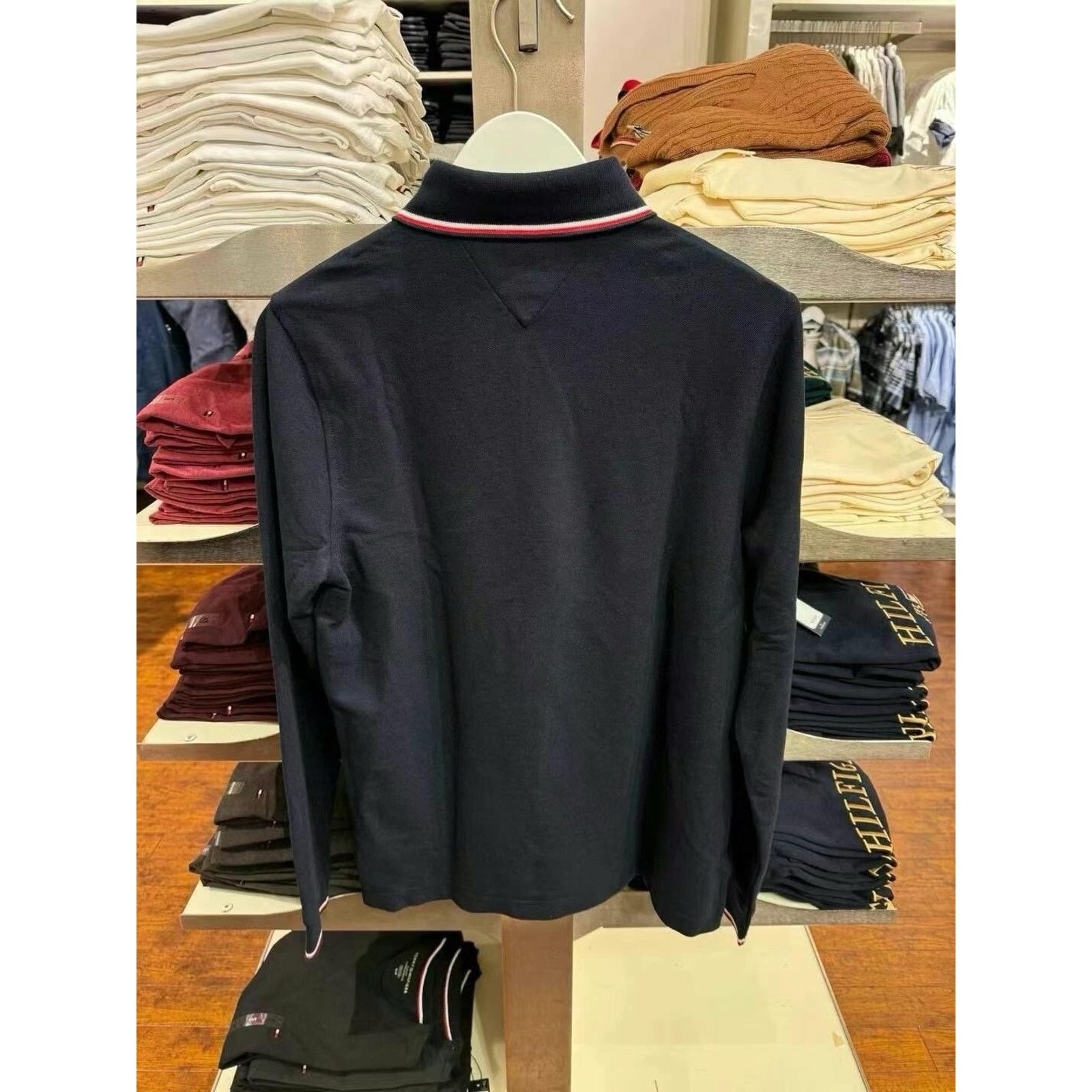 Tommy Hilfiger New Tommy Hilfiger Men Regular Fit Wicking Long Sleeve Polo Size US M / EU 48-50 / 2 - 3 Thumbnail