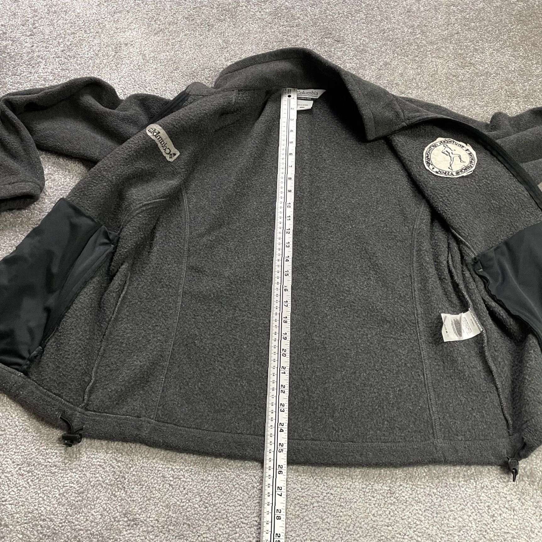 Vintage Columbia Benton Springs Fleece Jacket Womens Large Gray Full Zip Outdoor Hiking Size L / US 10 / IT 46 - 2 Thumbnail